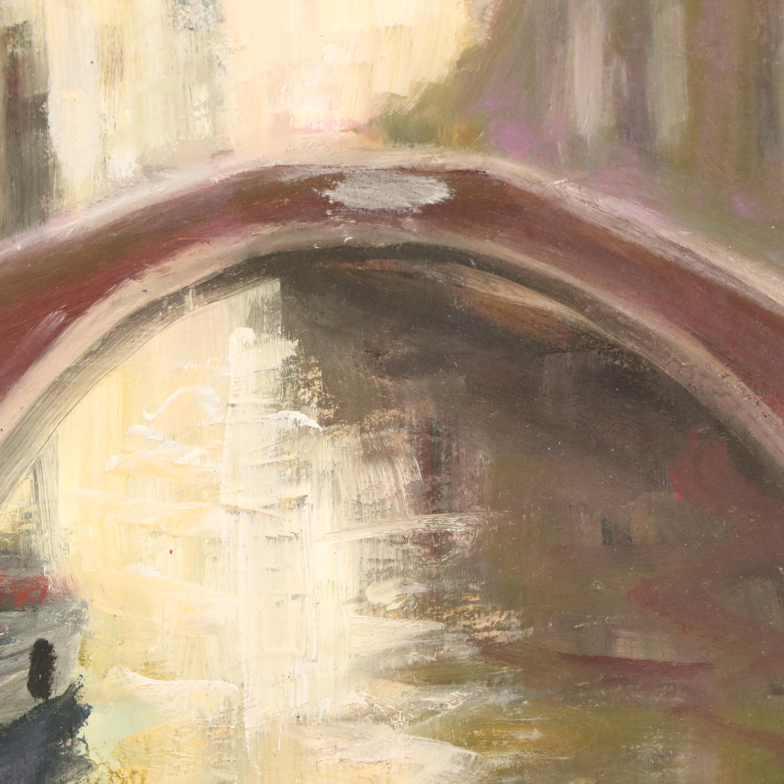 Nino Pippa Oil Painting "Venice - Side Canal"