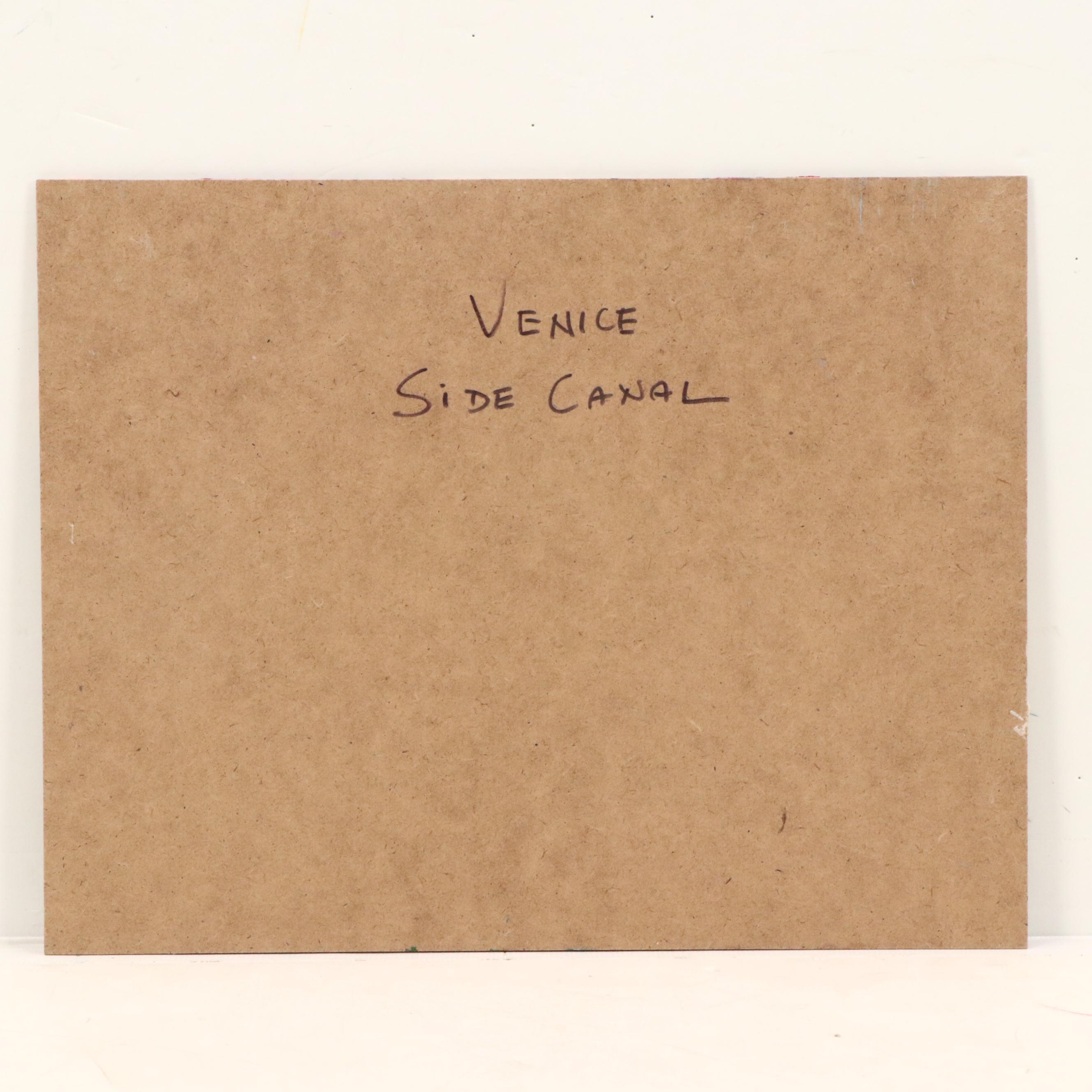 Nino Pippa Oil Painting "Venice - Side Canal"