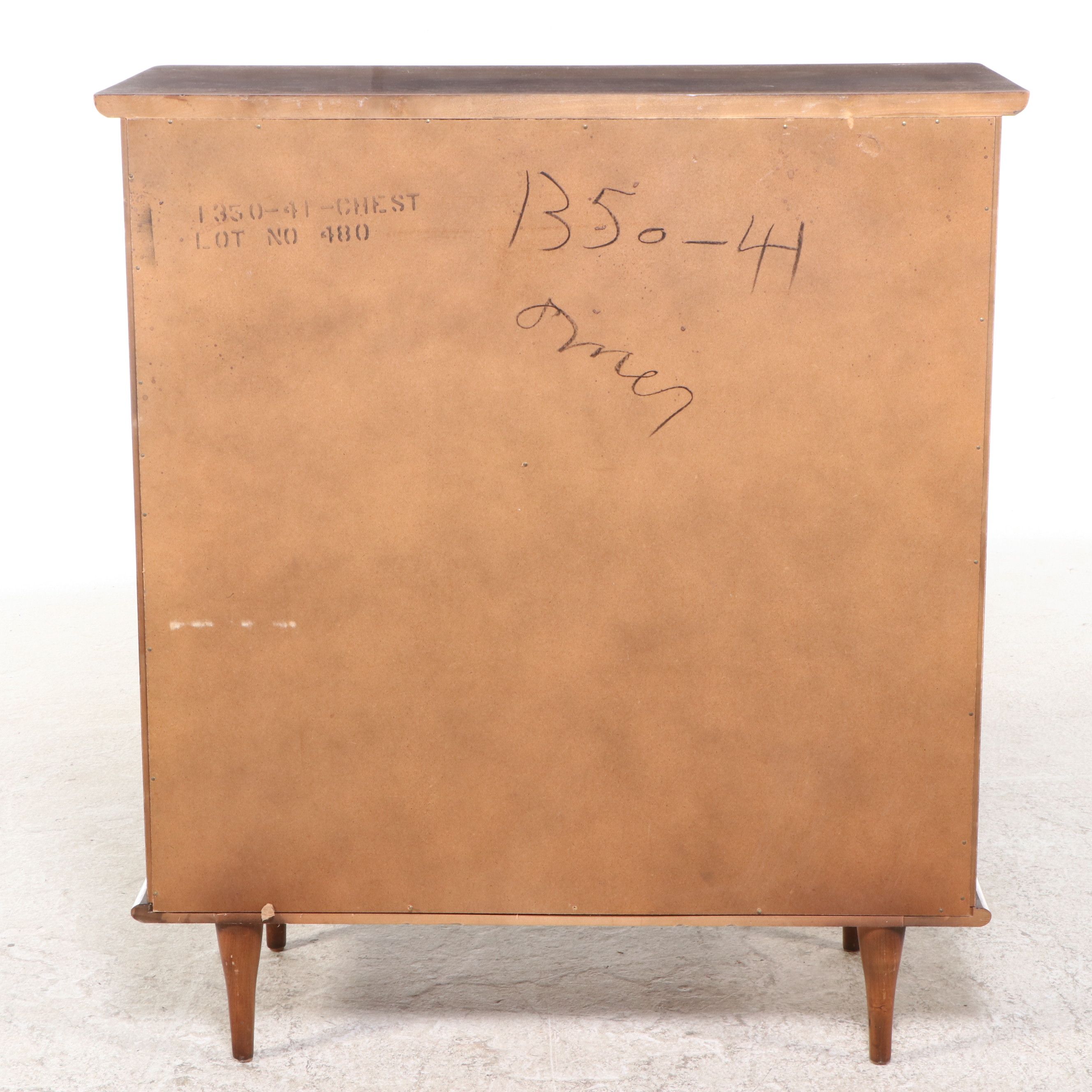 American of Martinsville Mid Century Modern Walnut Chest of Drawers