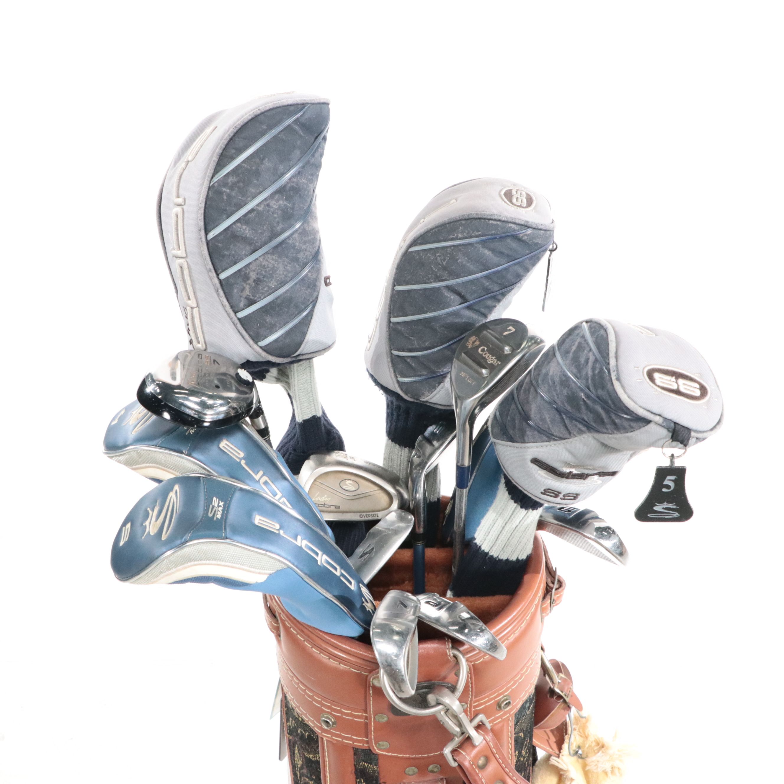 Cobra Golf Clubs, Daiwa Leather Golf Bag, and More Golf Accessoried