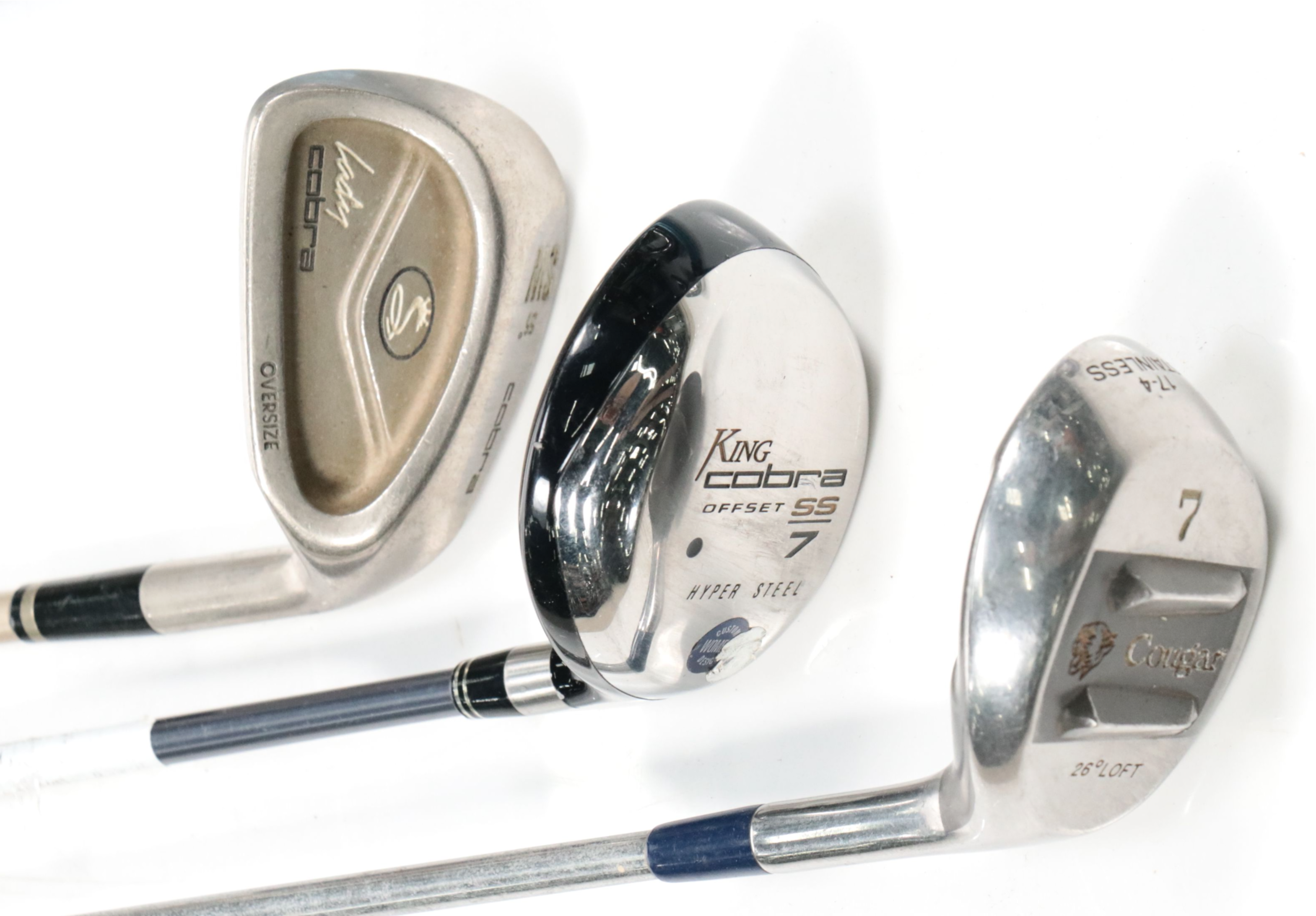 Cobra Golf Clubs, Daiwa Leather Golf Bag, and More Golf Accessoried