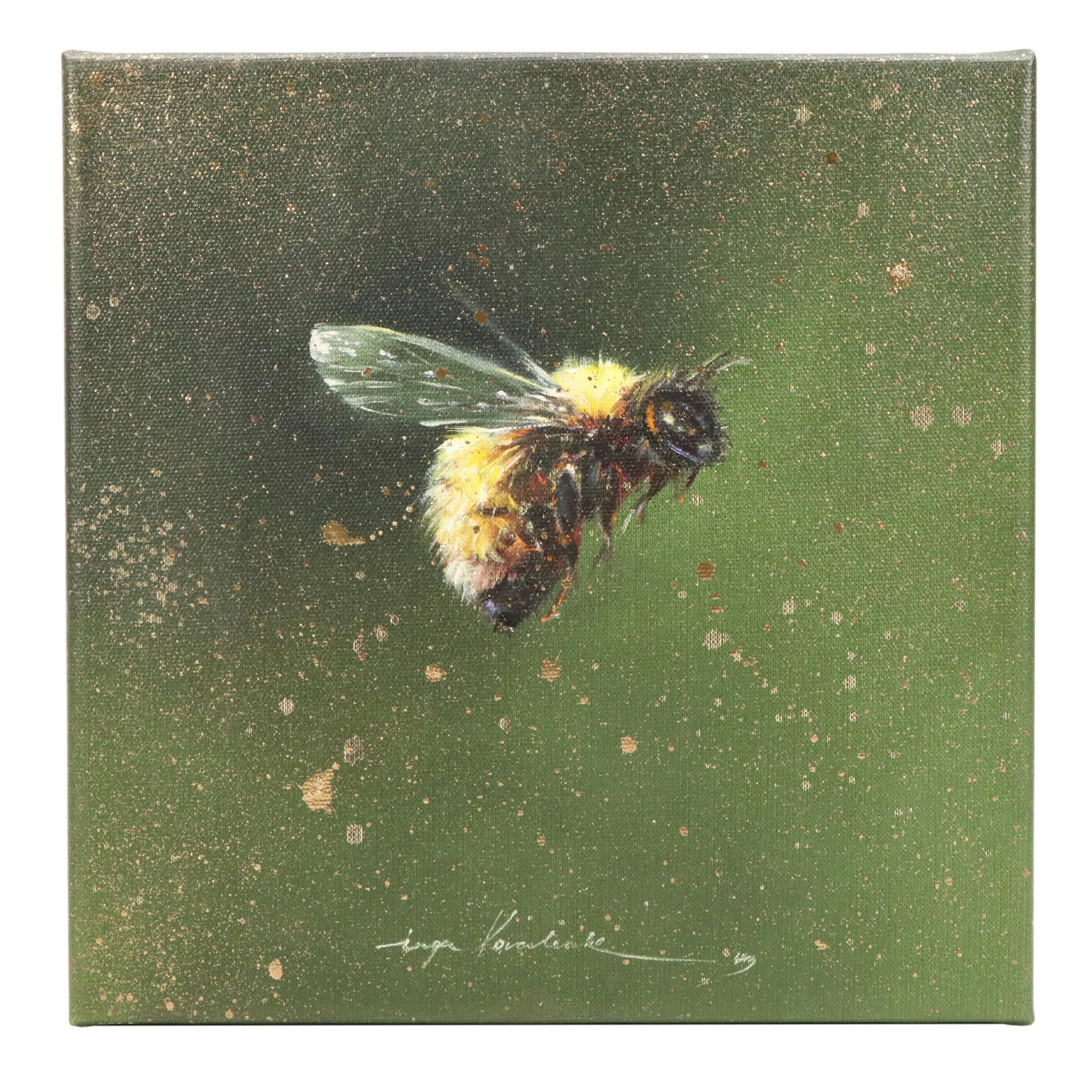 Inga Kovalenko Oil Painting of Bee, 2025