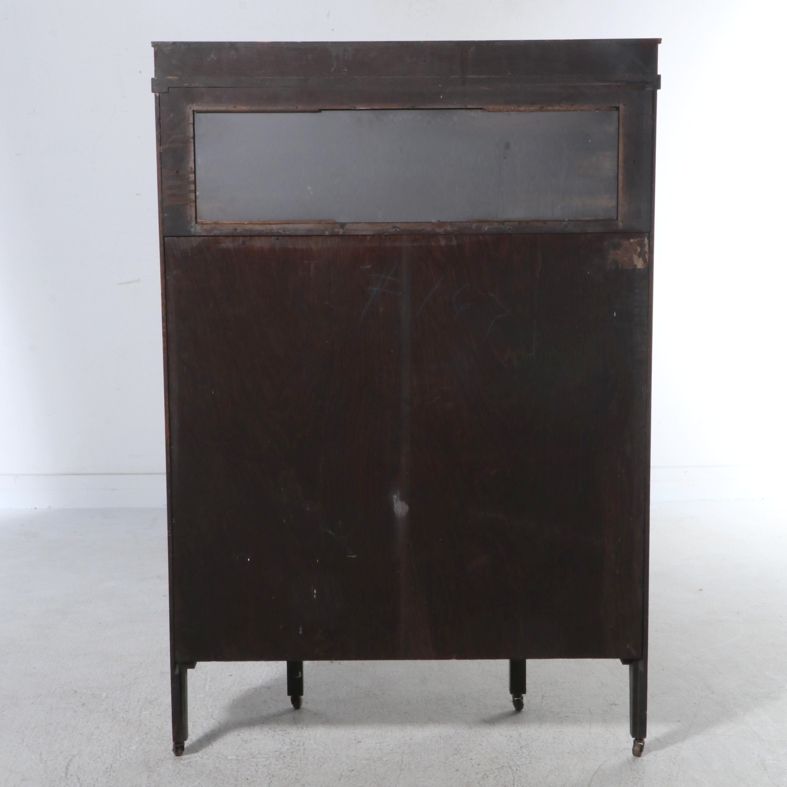 Arts & Crafts Oak China Cabinet