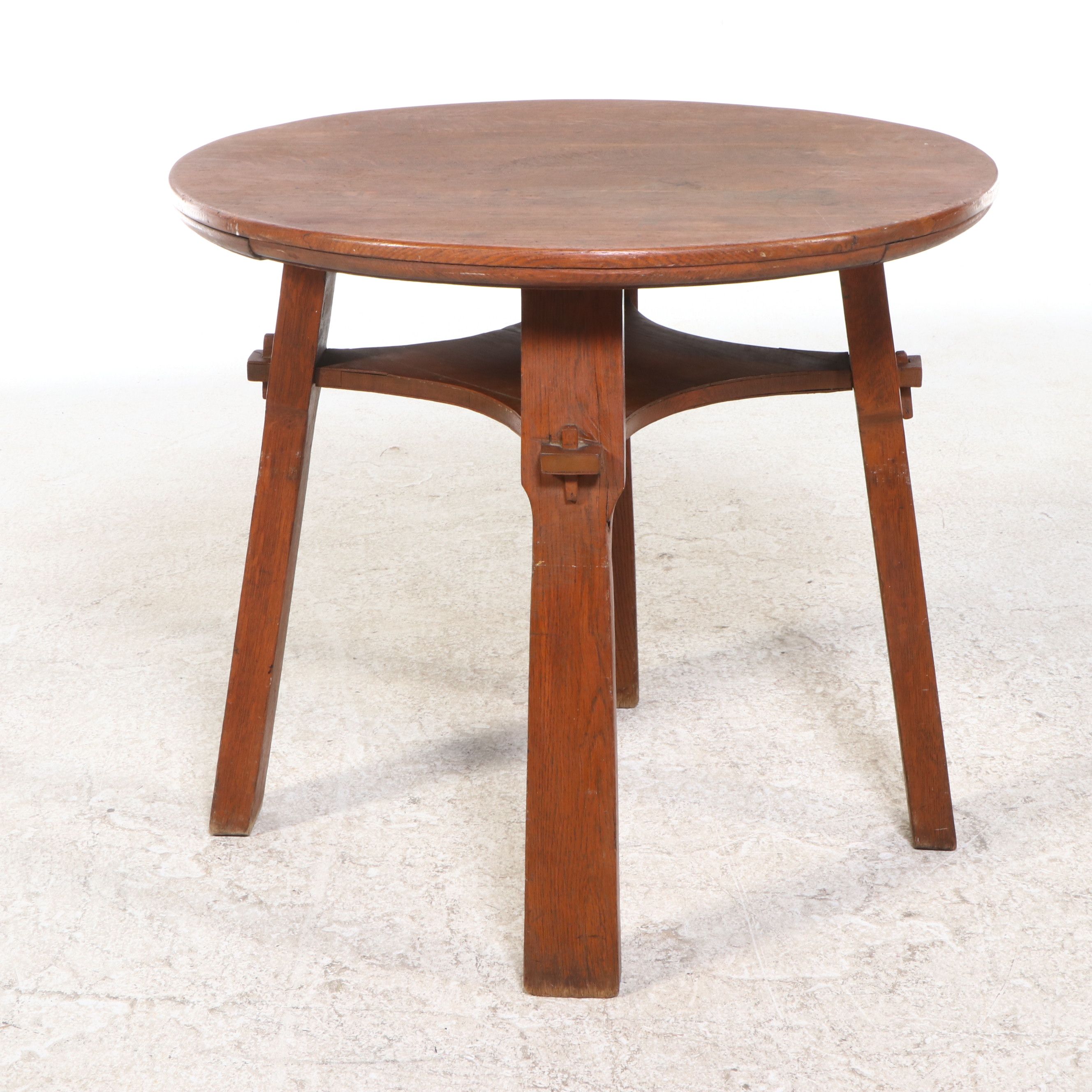 Arts & Crafts Oak Center Table