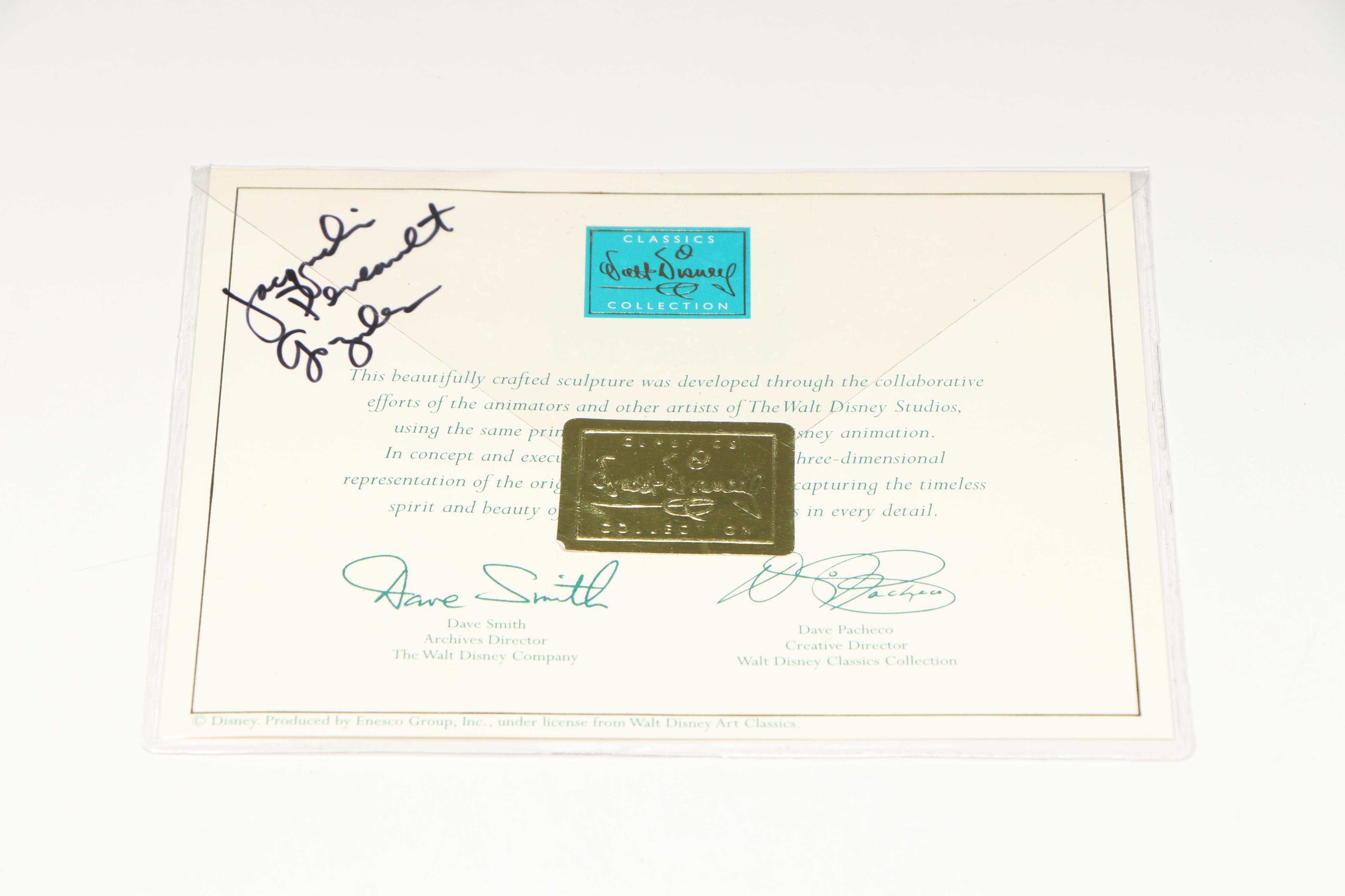 Disney Pirates of the Caribbean "It Be Too Late to Alter Course" Signed Figurine