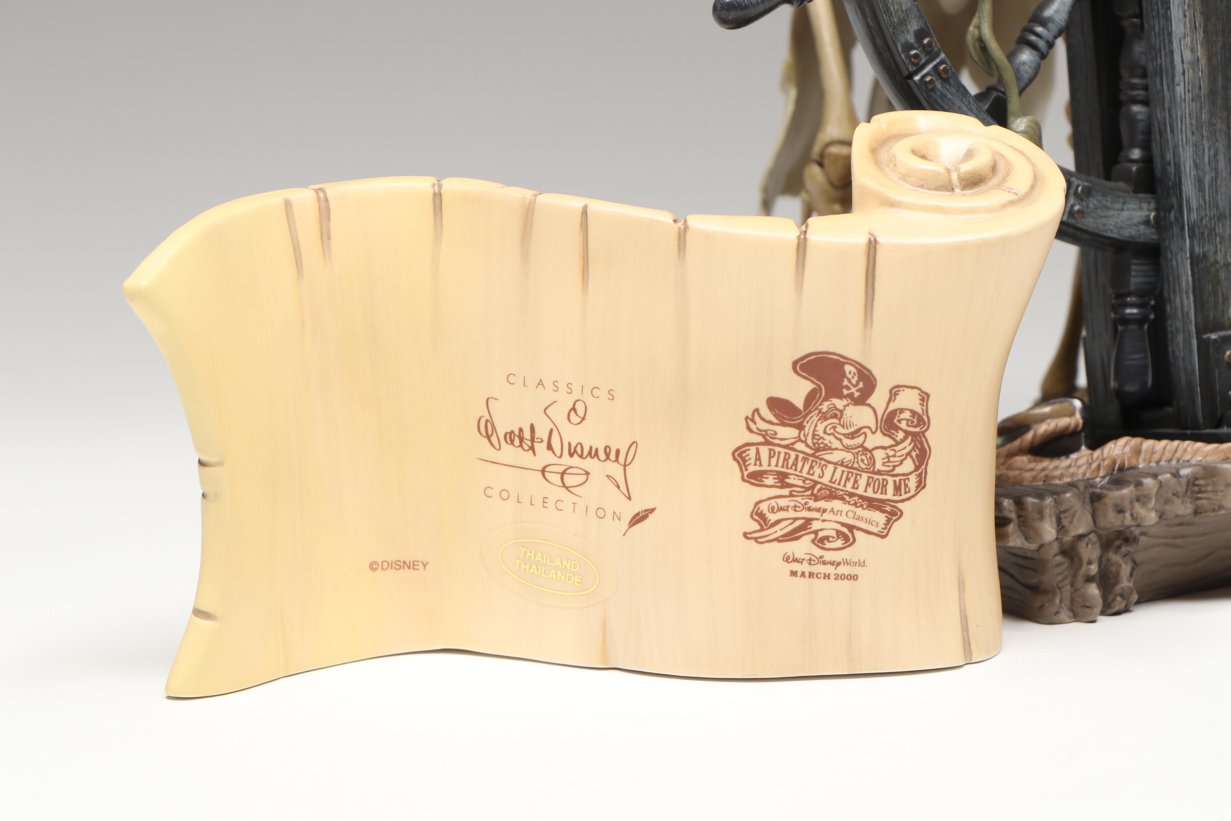 Disney Pirates of the Caribbean "It Be Too Late to Alter Course" Signed Figurine