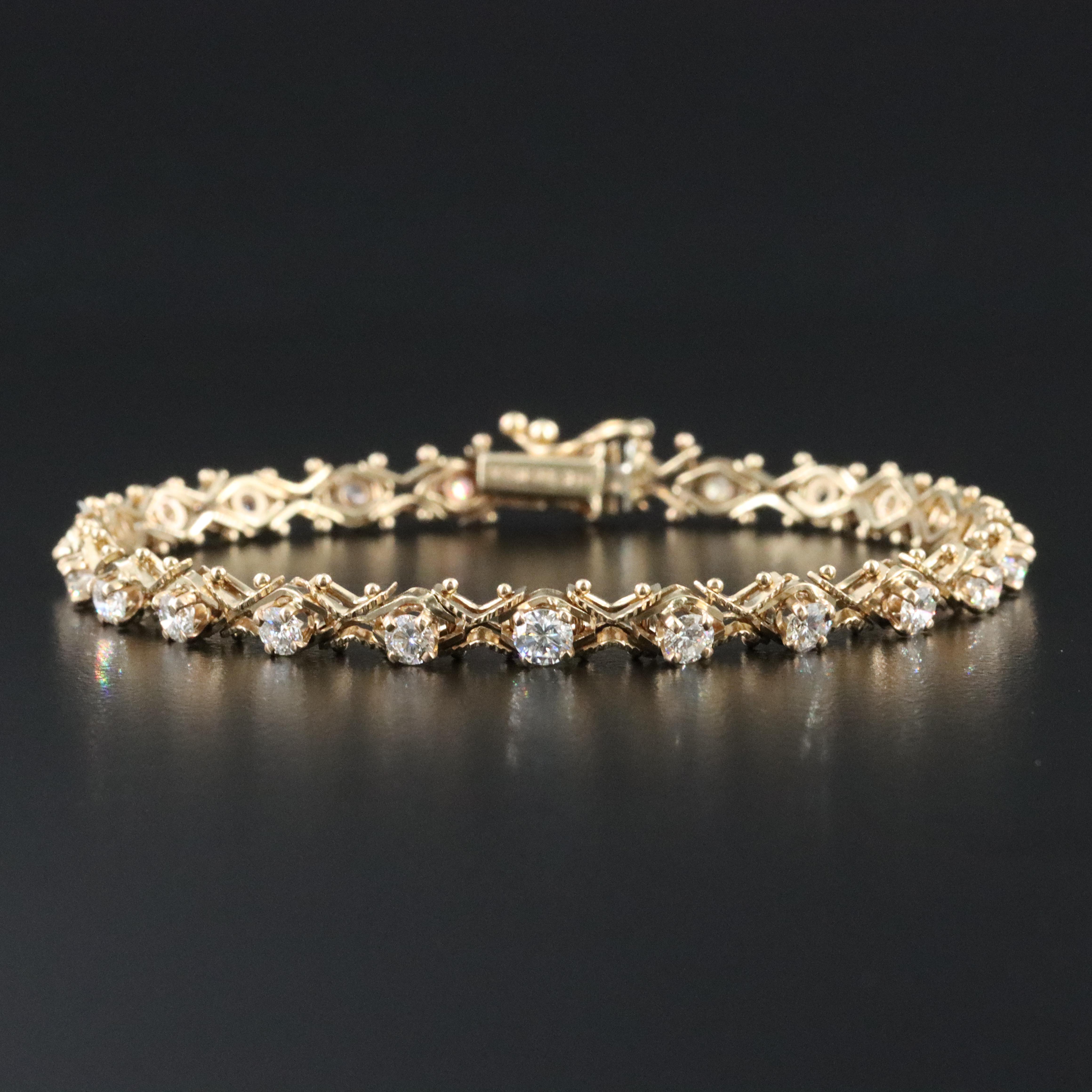 14K 2.53 CTW Diamond Bracelet