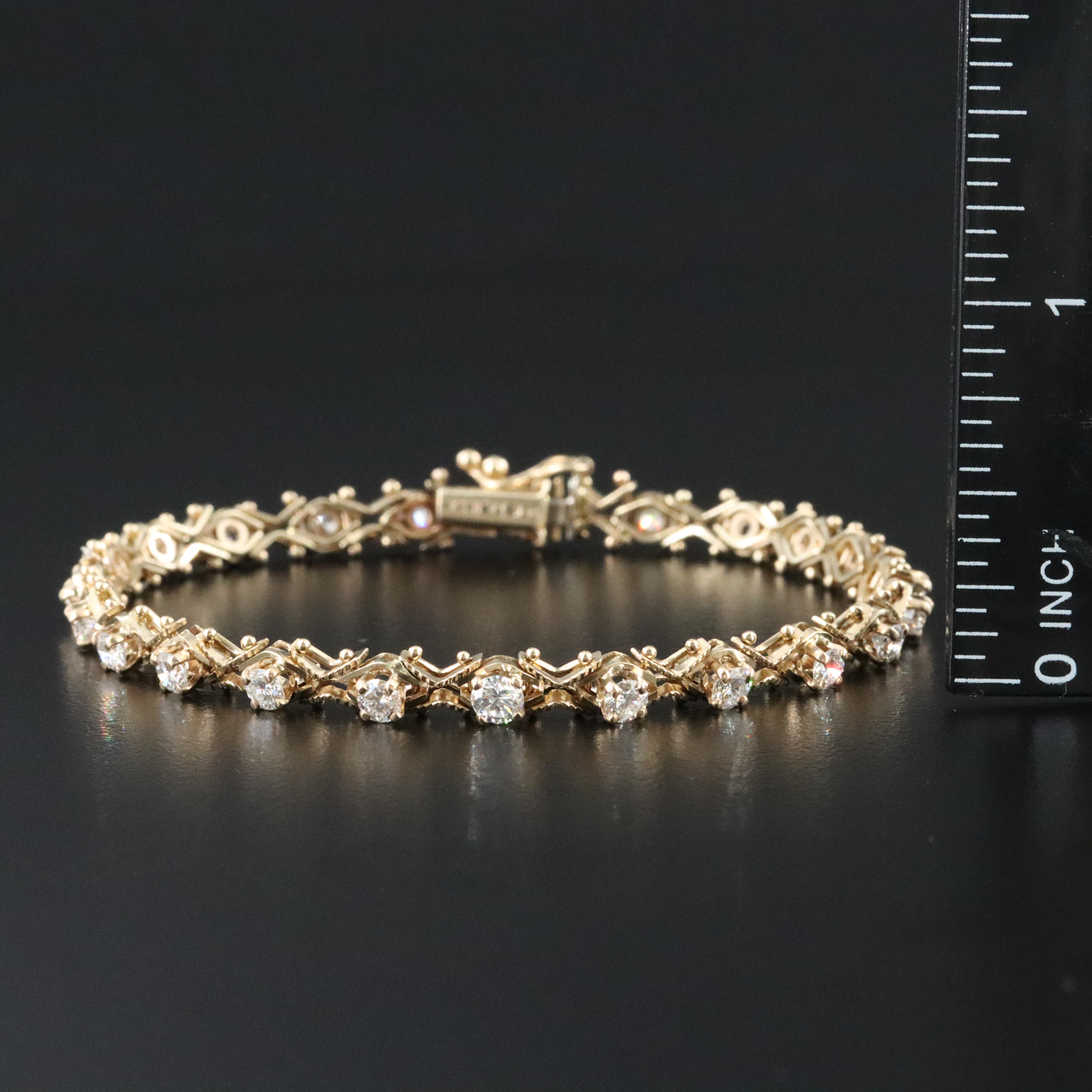14K 2.53 CTW Diamond Bracelet