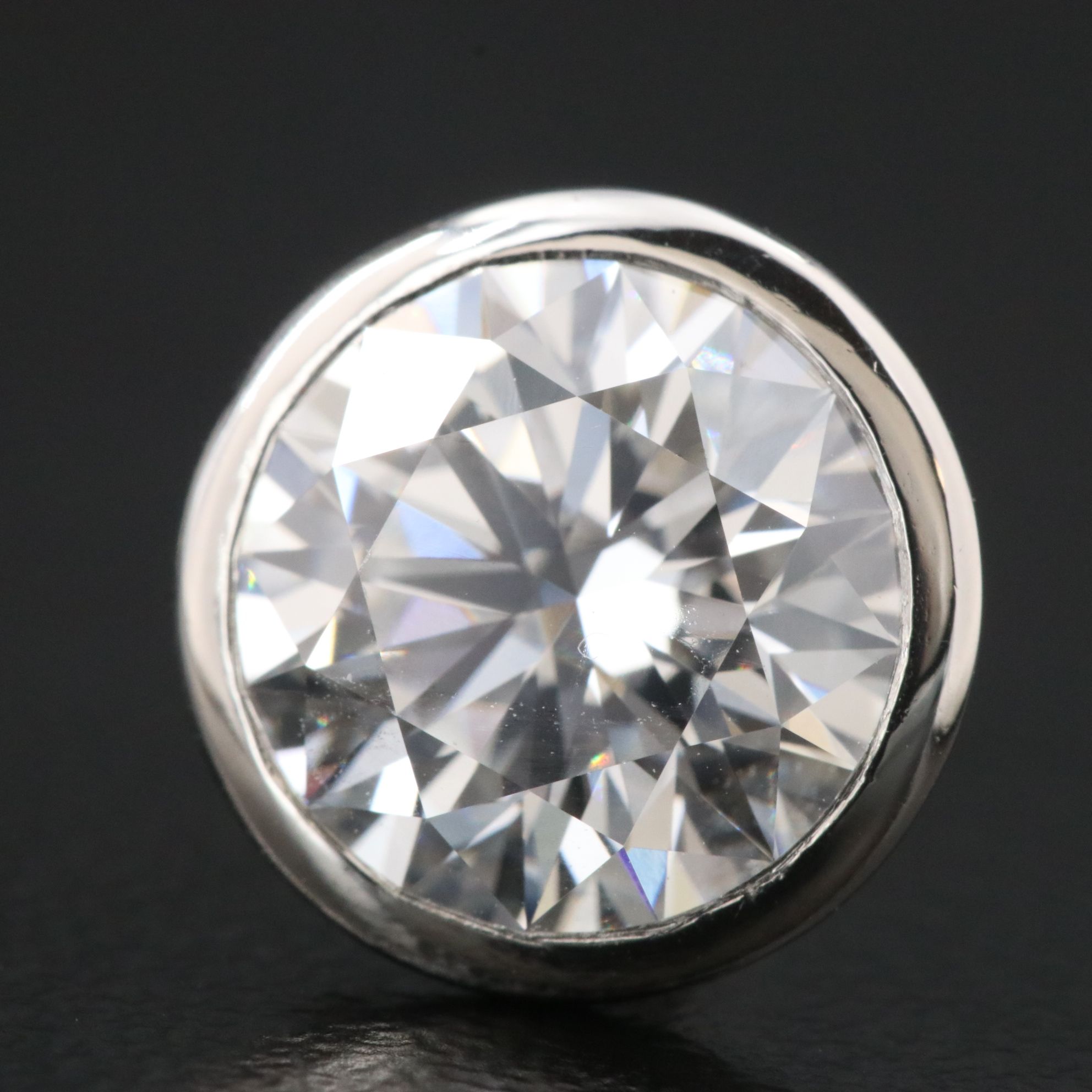 Platinum 5.23 CTW Lab Grown Diamond Solitaire Earrings with IGI Reports