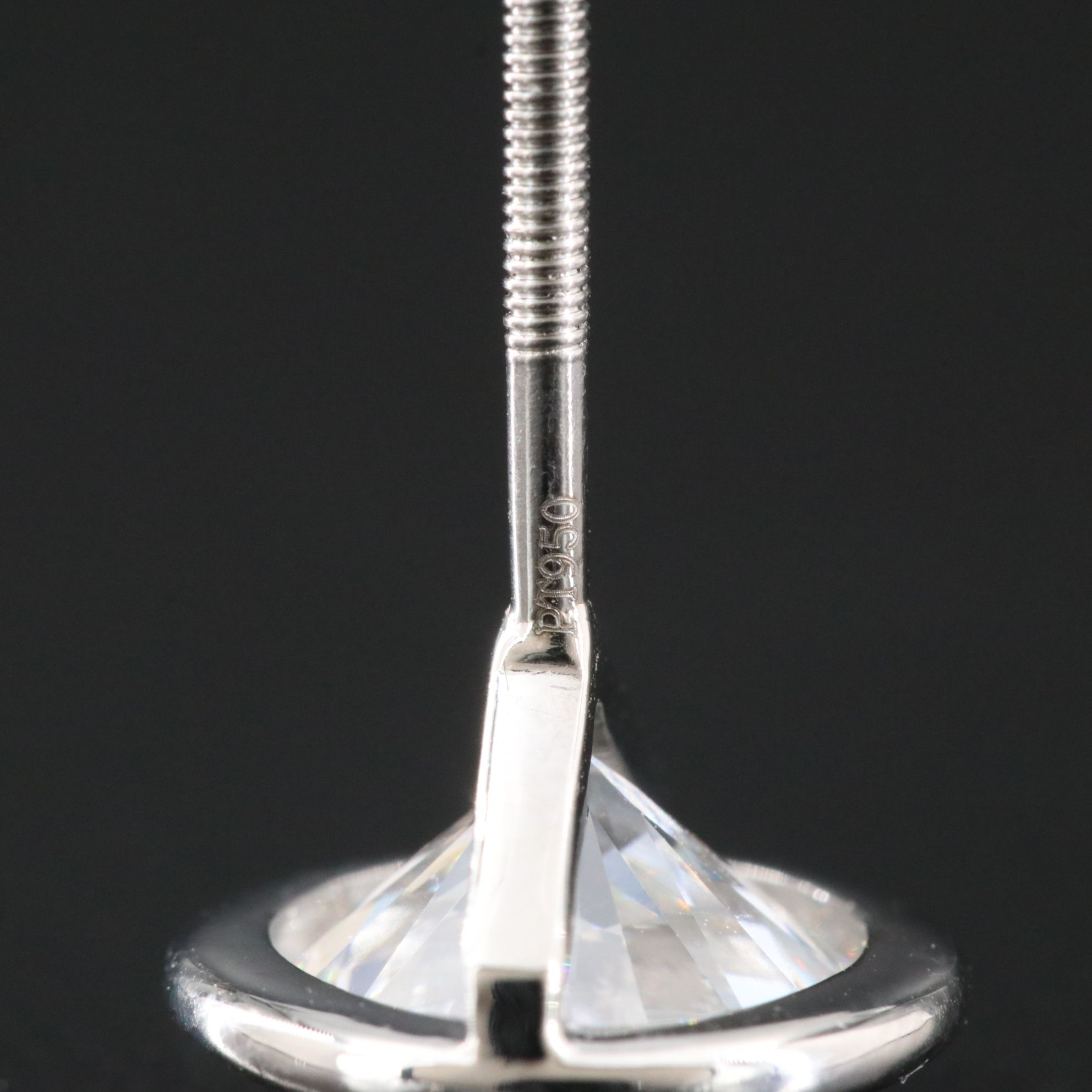 Platinum 5.23 CTW Lab Grown Diamond Solitaire Earrings with IGI Reports