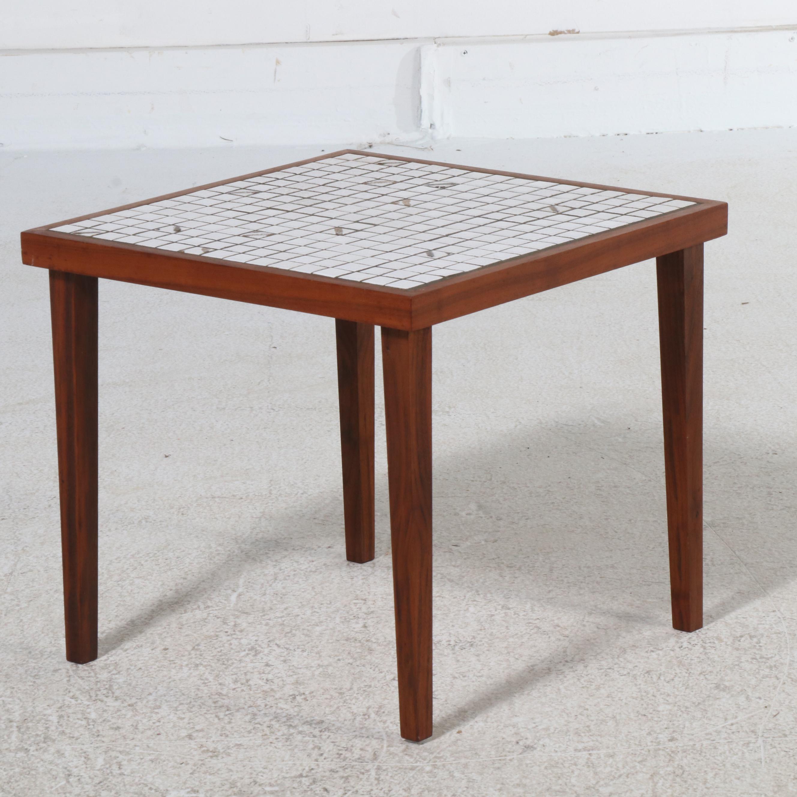 Pair of Marshall Studios Gordon and Jane Martz Tile Top Teak End Tables