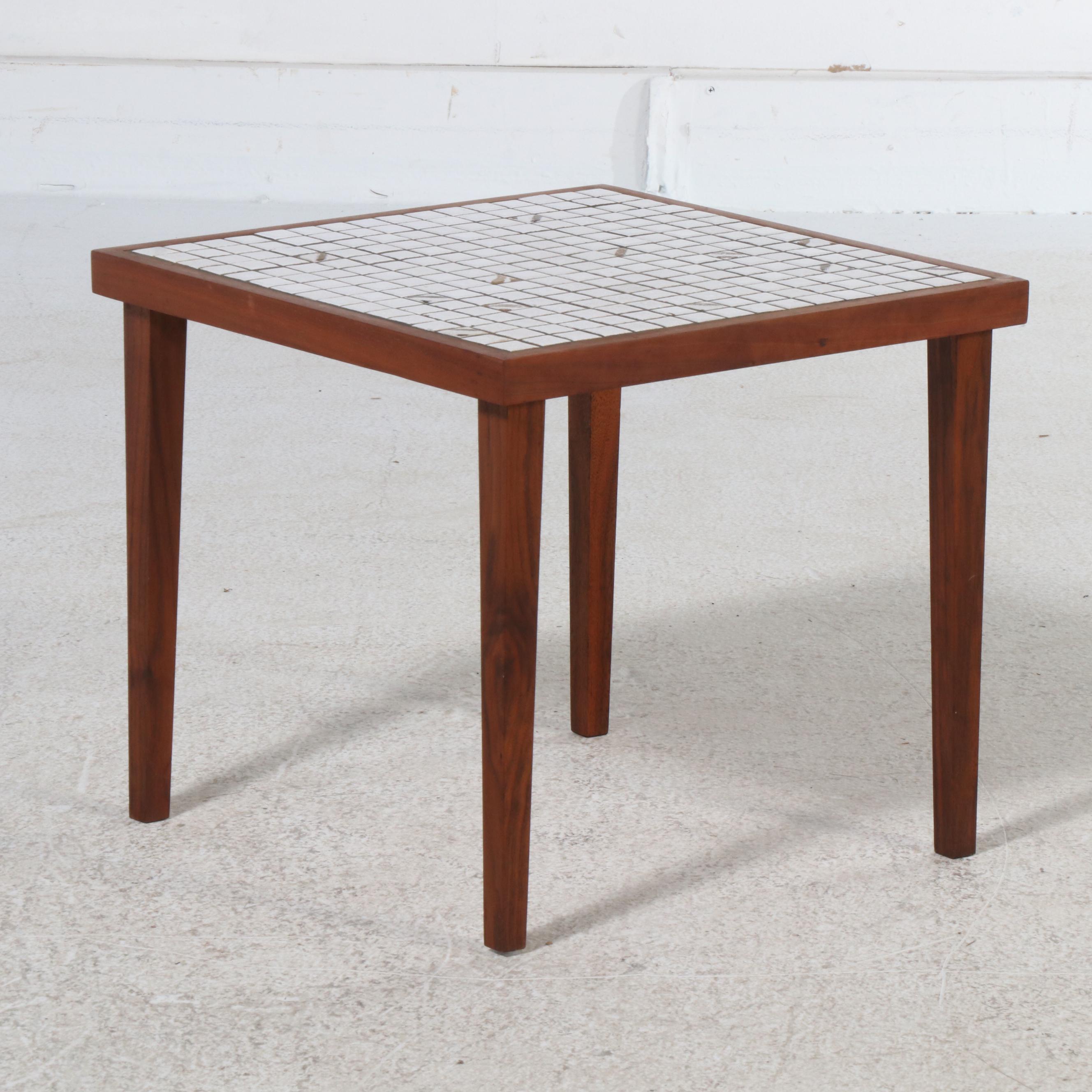 Pair of Marshall Studios Gordon and Jane Martz Tile Top Teak End Tables