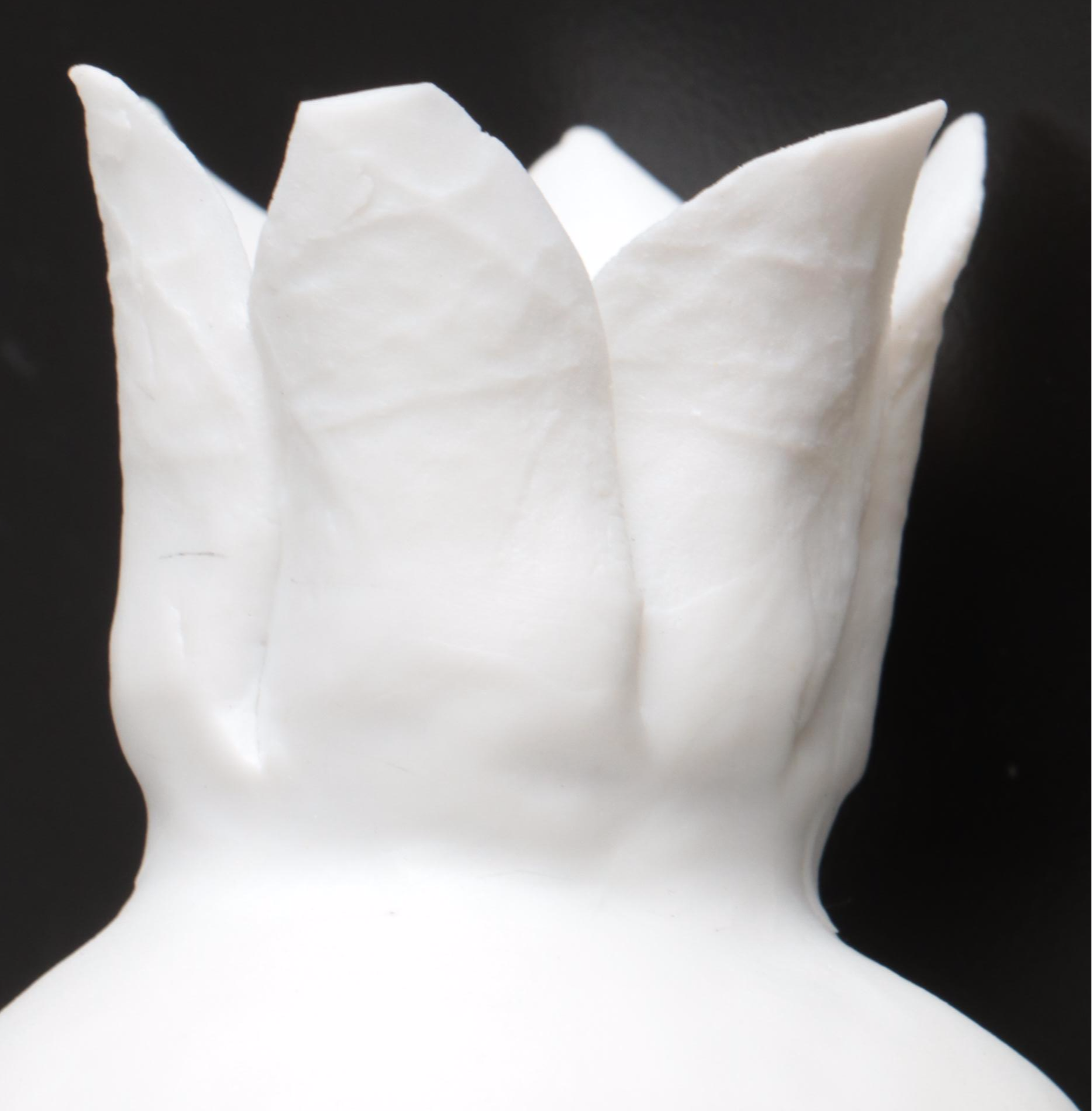 Anthropologie Textured Bone China Sea Urchin Vase with Ceramic Pomegranates