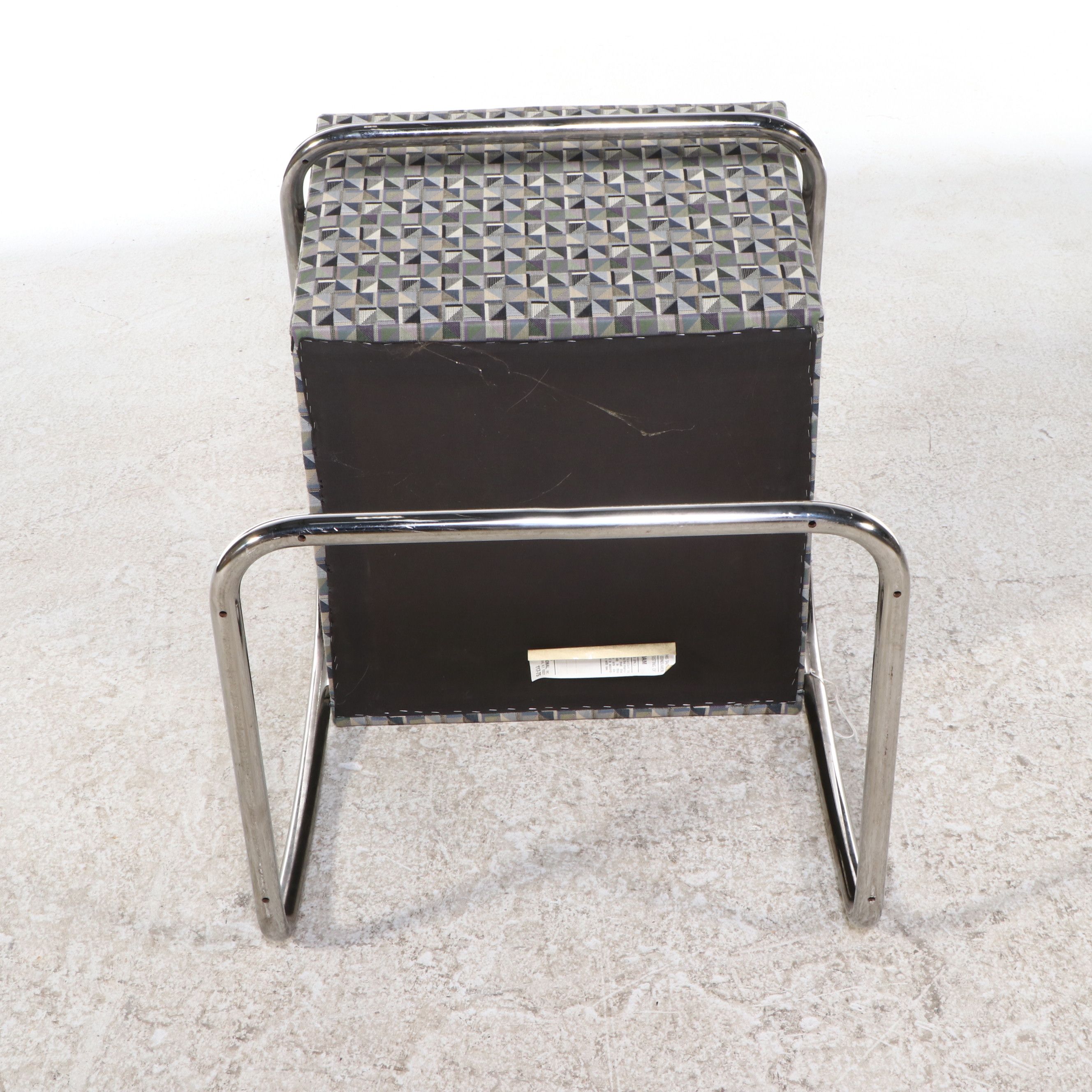 Four Ludwig Mies van der Rohe for Knoll "Brno" Tubular Chrome Framed Chairs