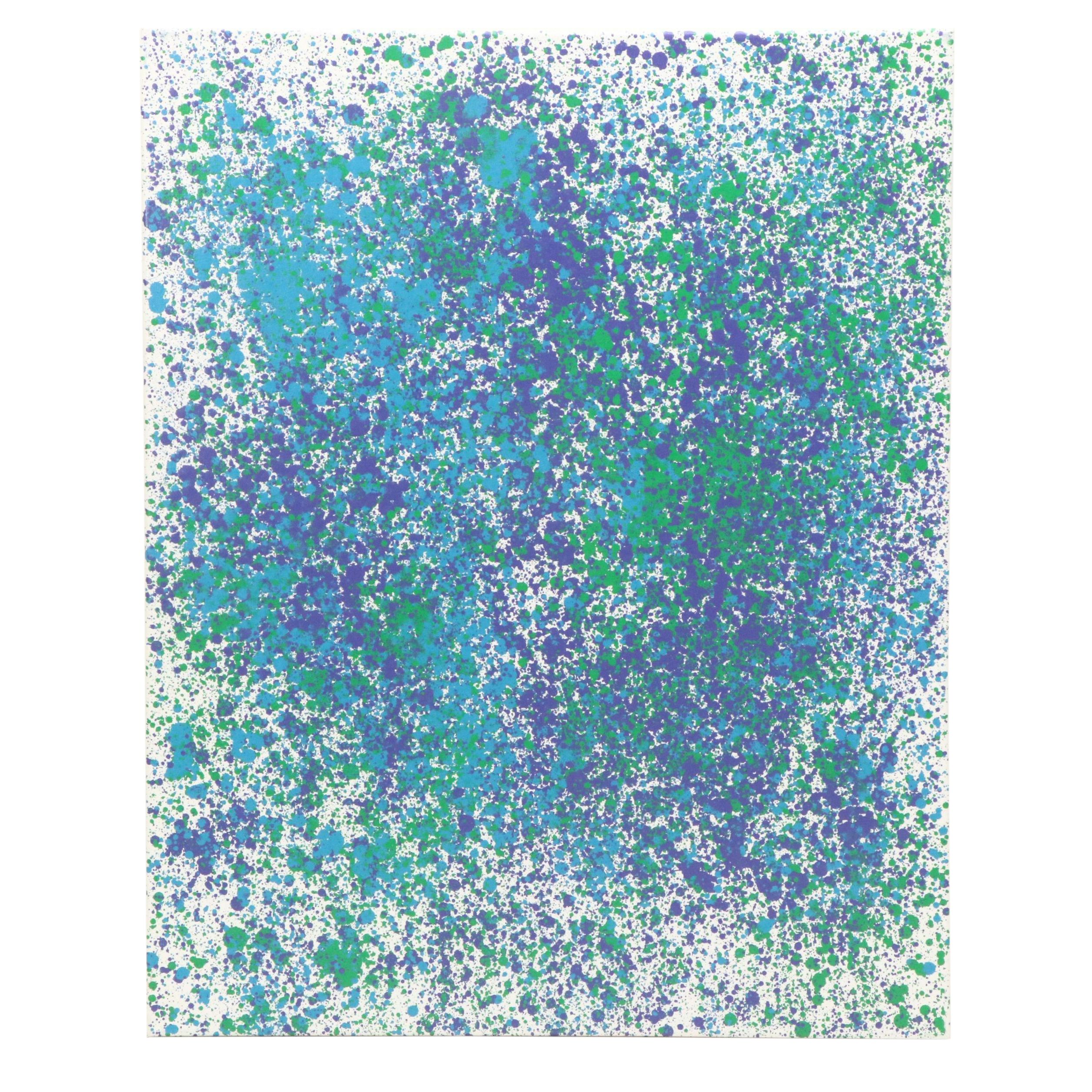 Jason Michael Durham Abstract Mixed Media Painting "Emerald Echoes," 2025