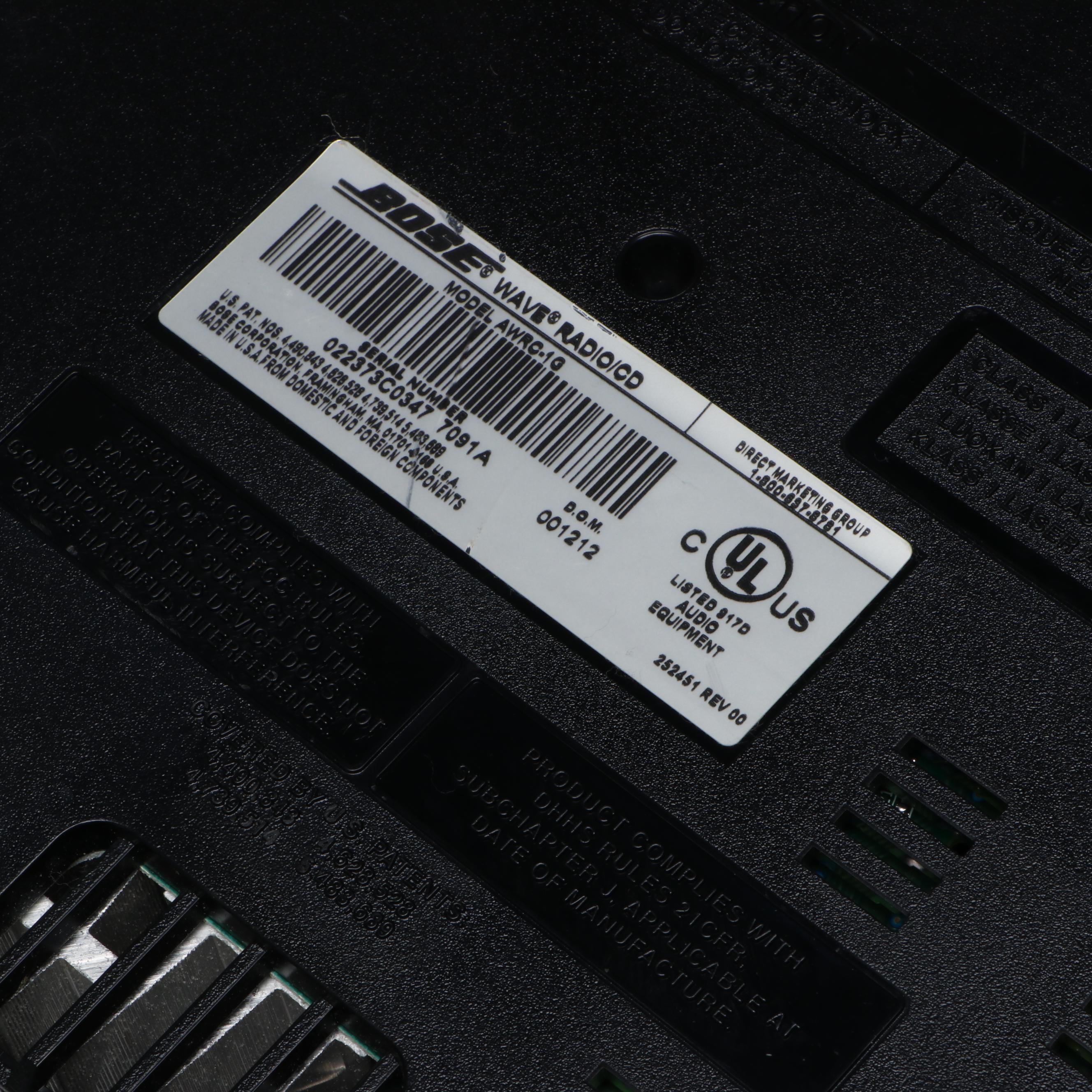 Bose Wave Radio/CD Player with Remote, 2000