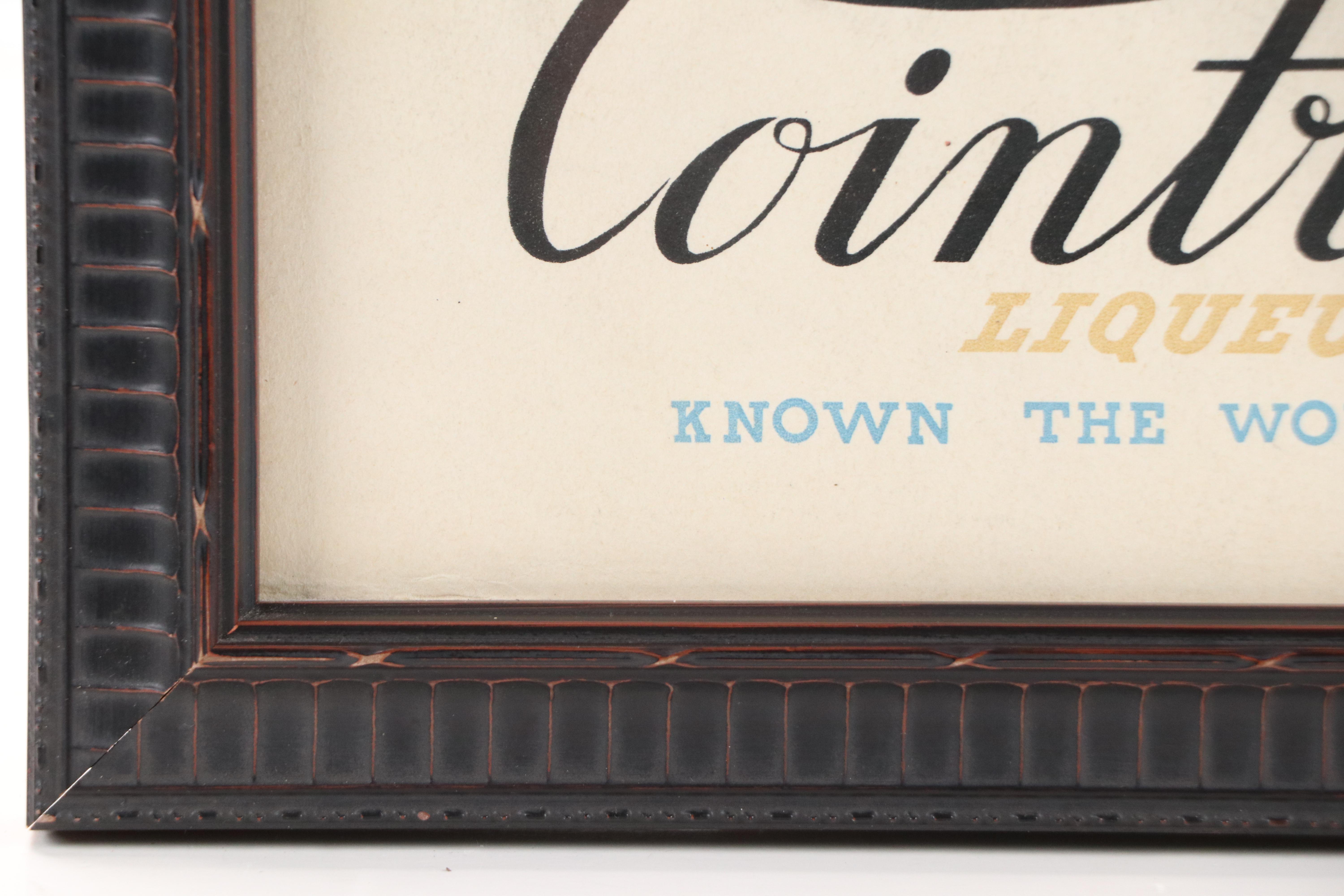 Cointreau Liqueur Advertisement Lithograph Poster