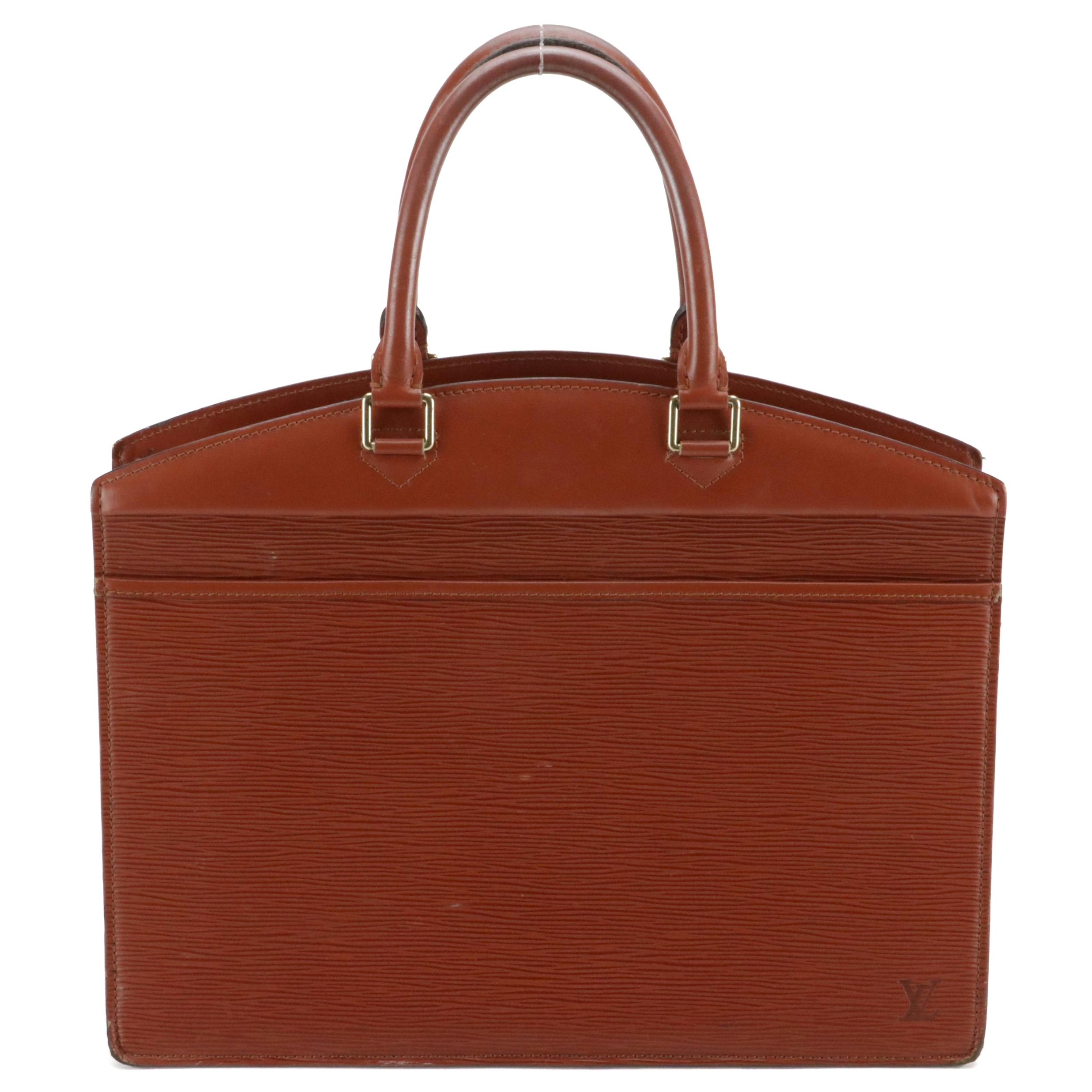 Louis Vuitton Riviera Handbag in Cipango Gold Epi and Smooth Leather