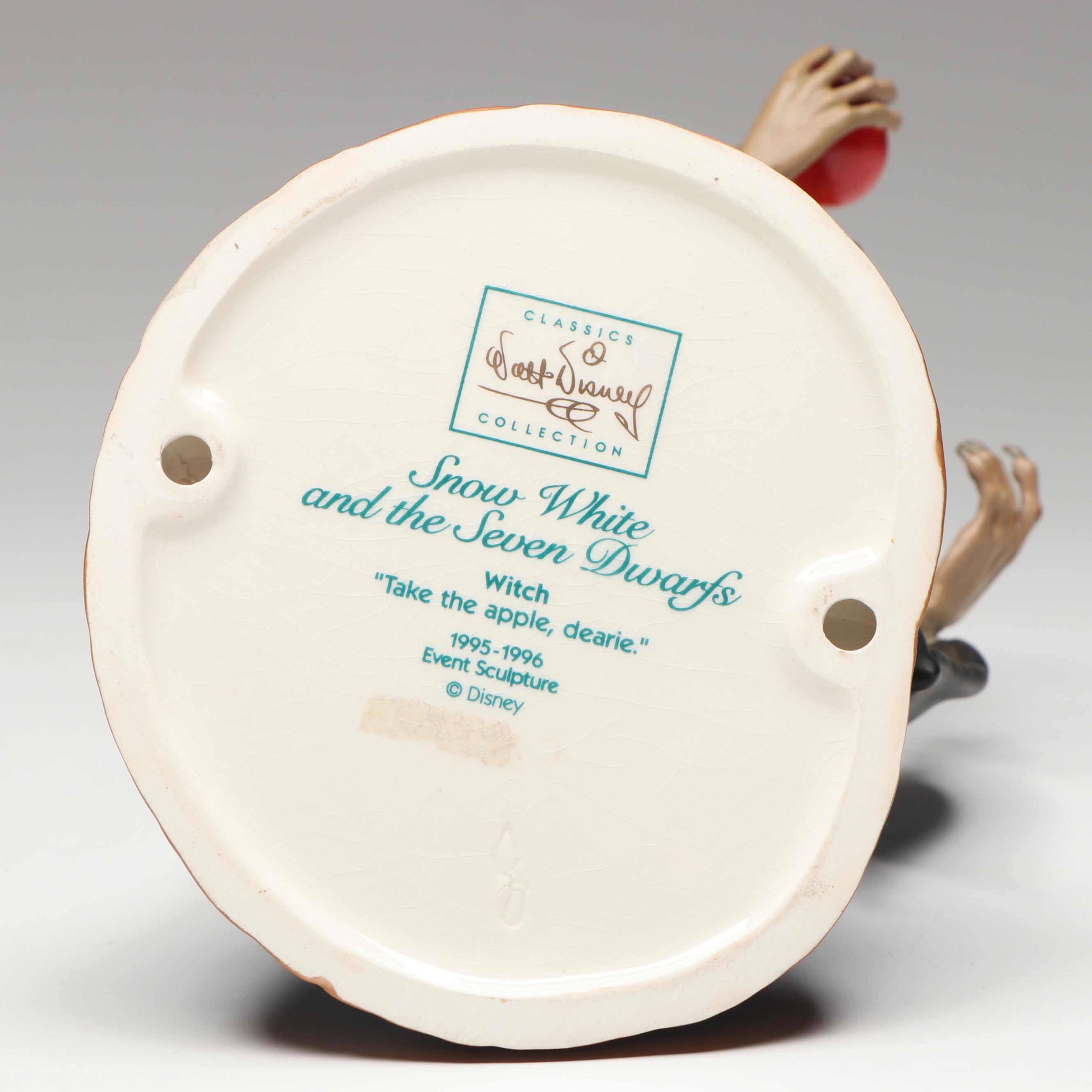 Disney Snow White "Take the Apple, Dearie" Porcelain Figurine, 1995-1996