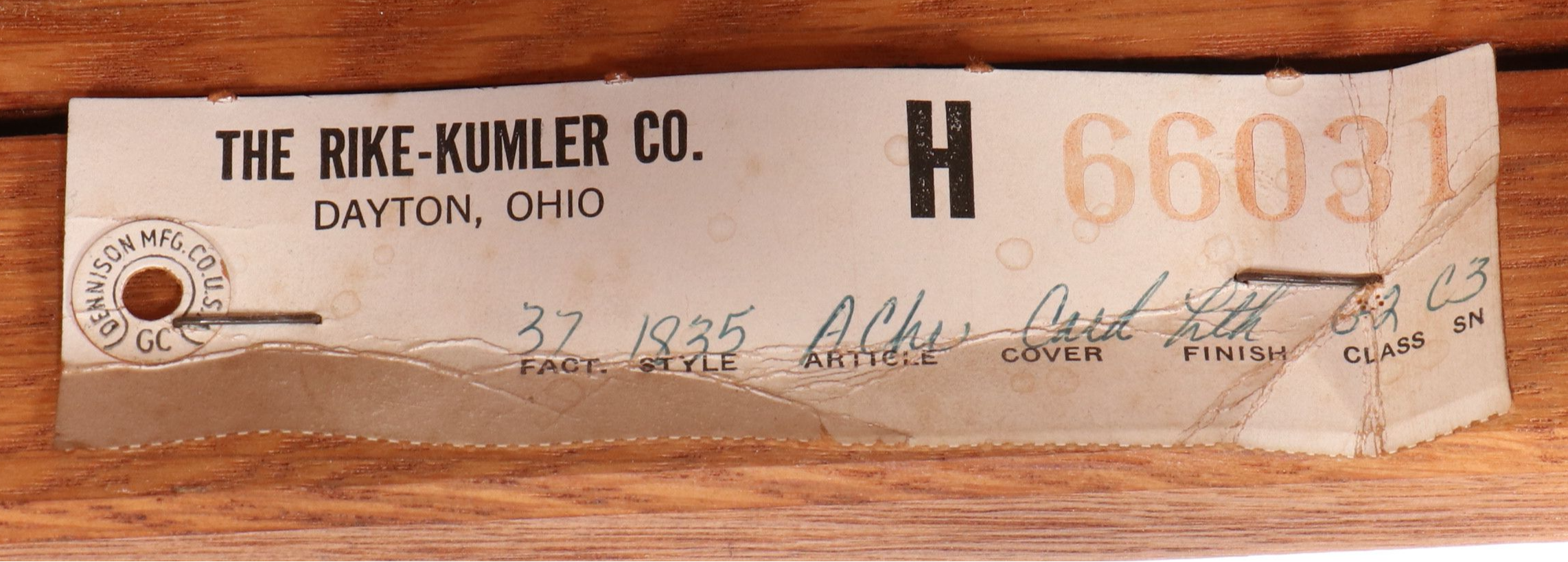 Ranch Style Oak Armchair with Leather Back