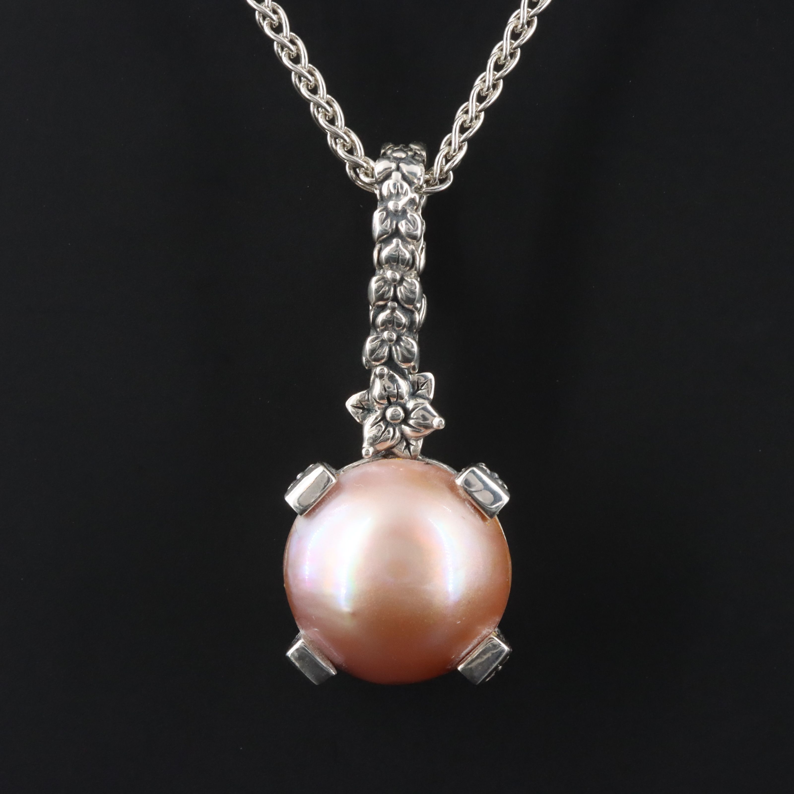 Stephen Dweck "Pearlicious" Sterling Pearl Pendant Necklace