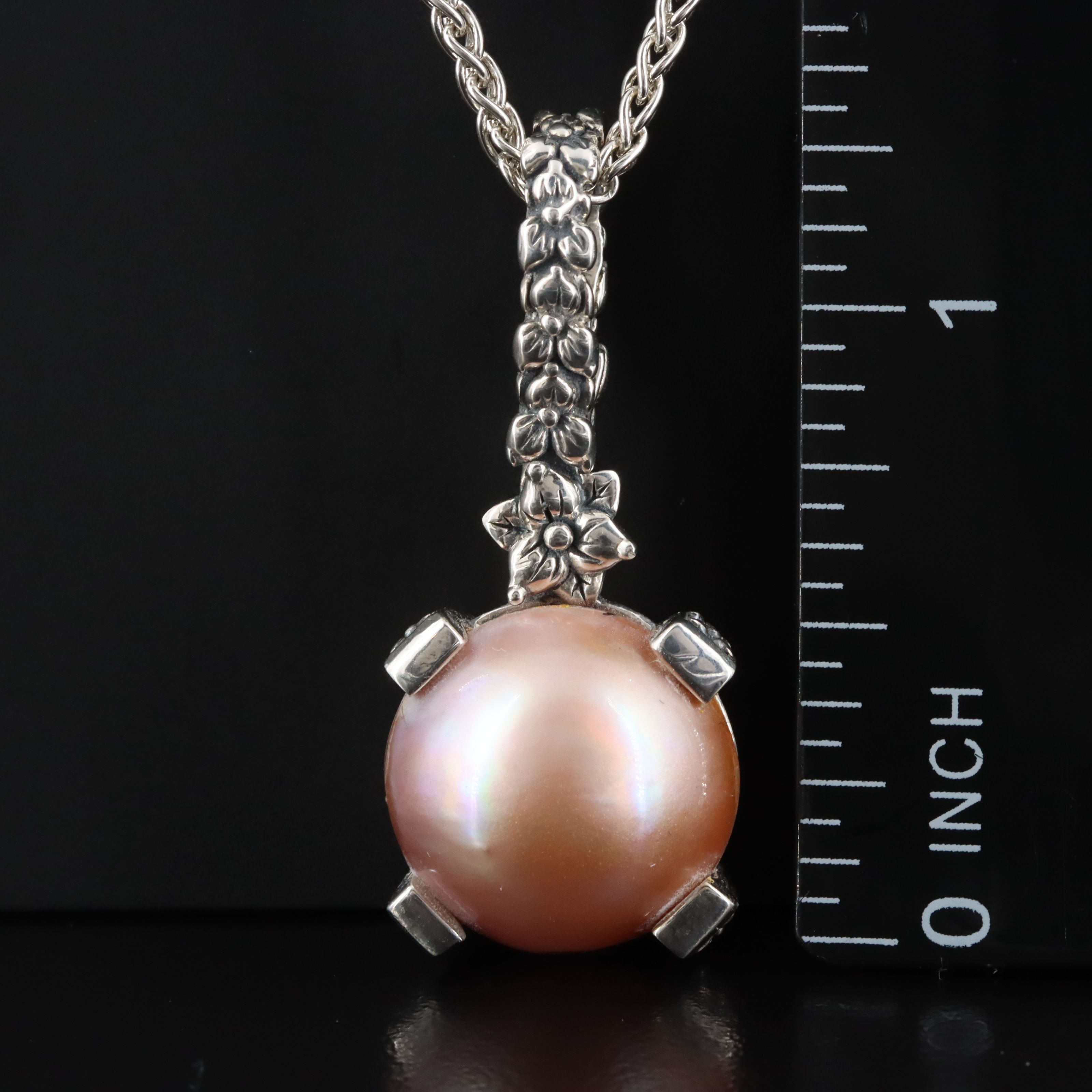 Stephen Dweck "Pearlicious" Sterling Pearl Pendant Necklace