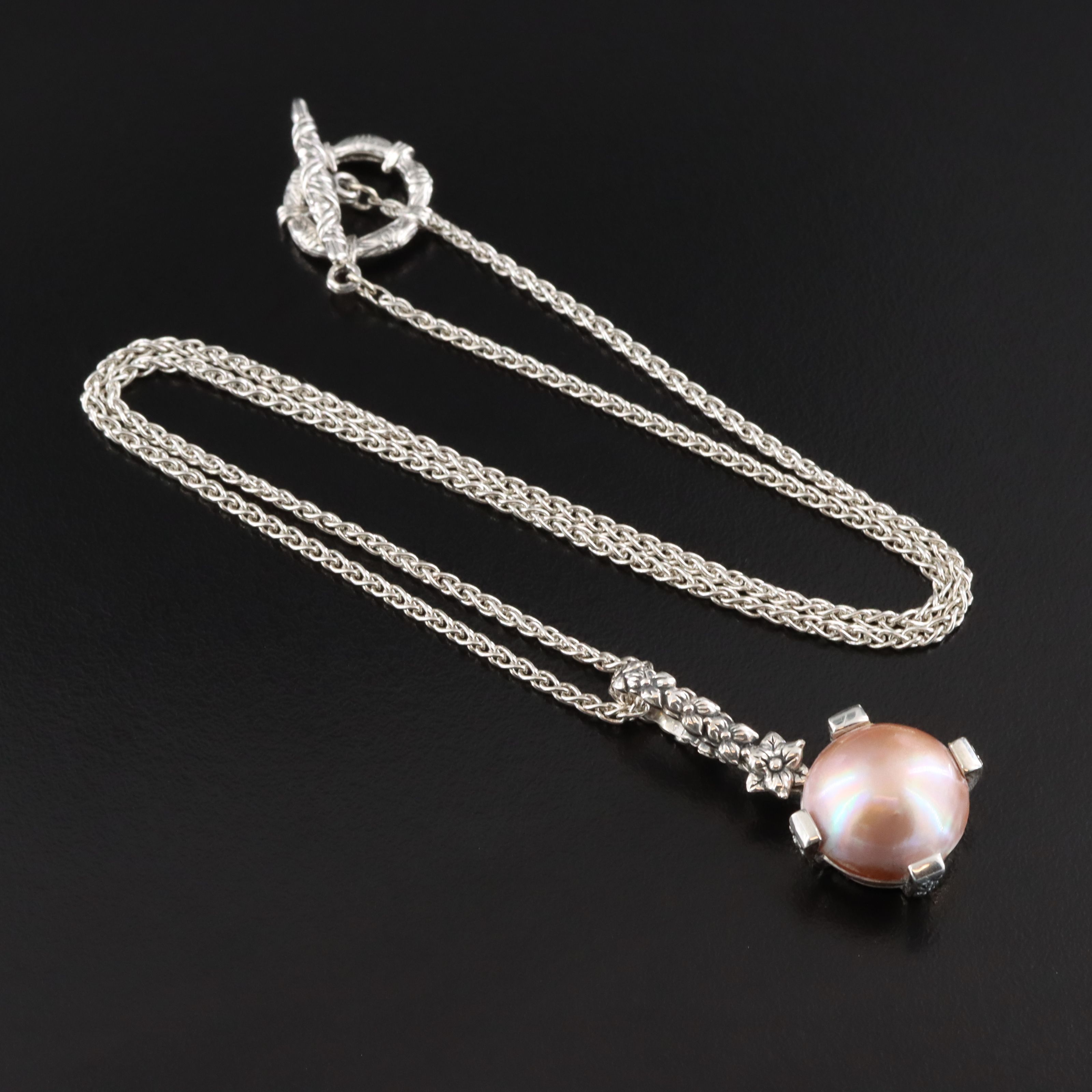 Stephen Dweck "Pearlicious" Sterling Pearl Pendant Necklace