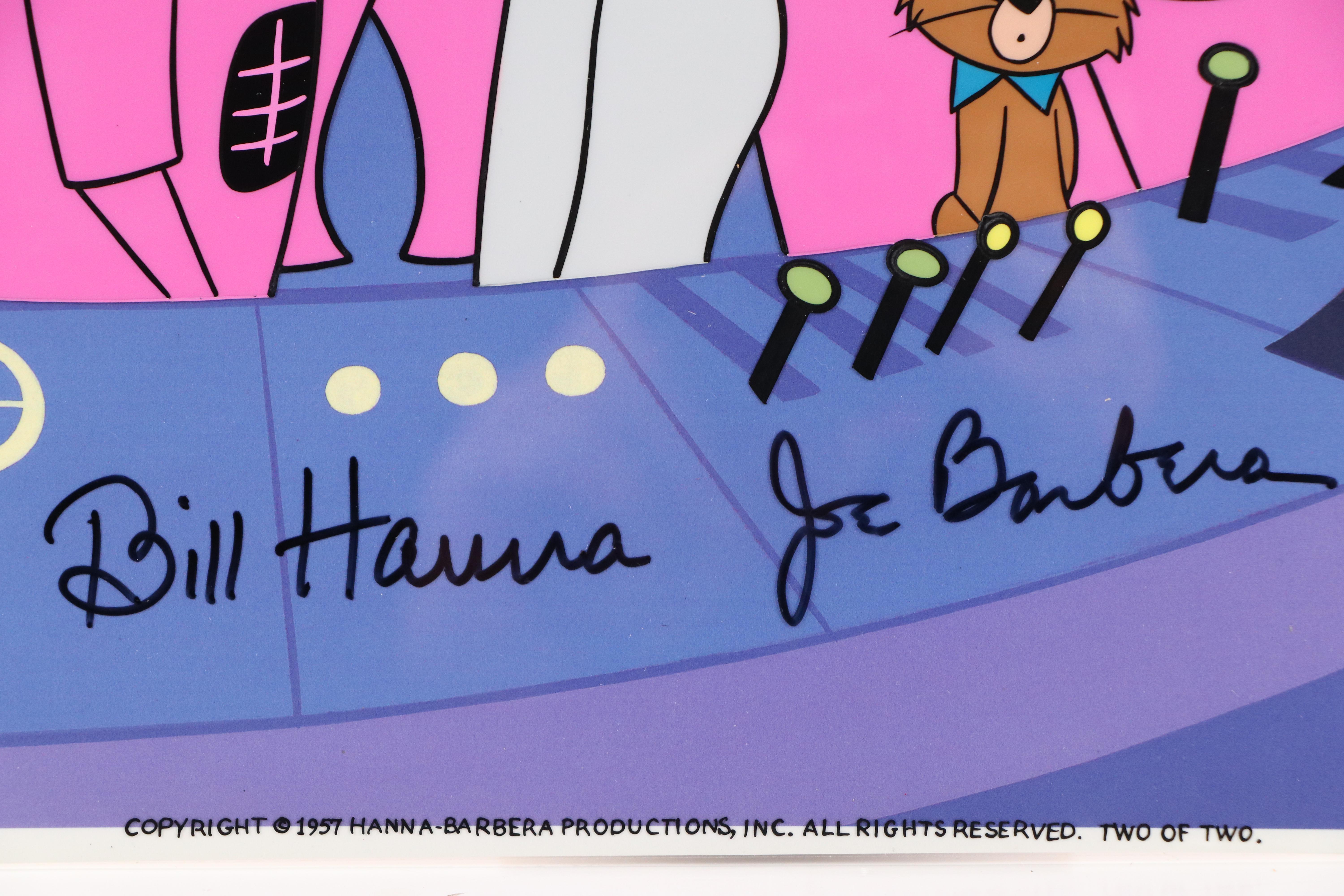Hanna-Barbera Signed Hand-Painted Animation Cel "The Ruff and Reddy Show," 1957
