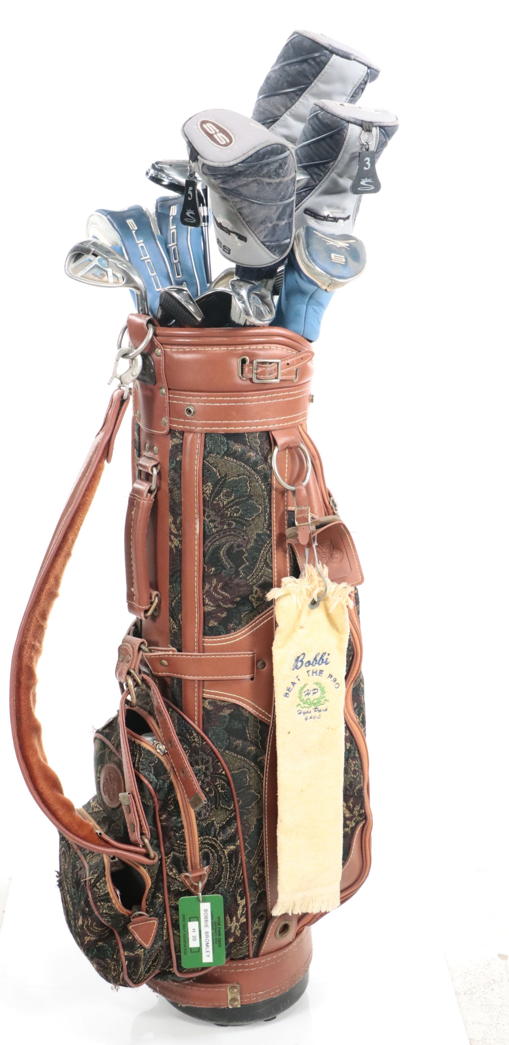 Cobra Golf Clubs, Daiwa Leather Golf Bag, and More Golf Accessoried
