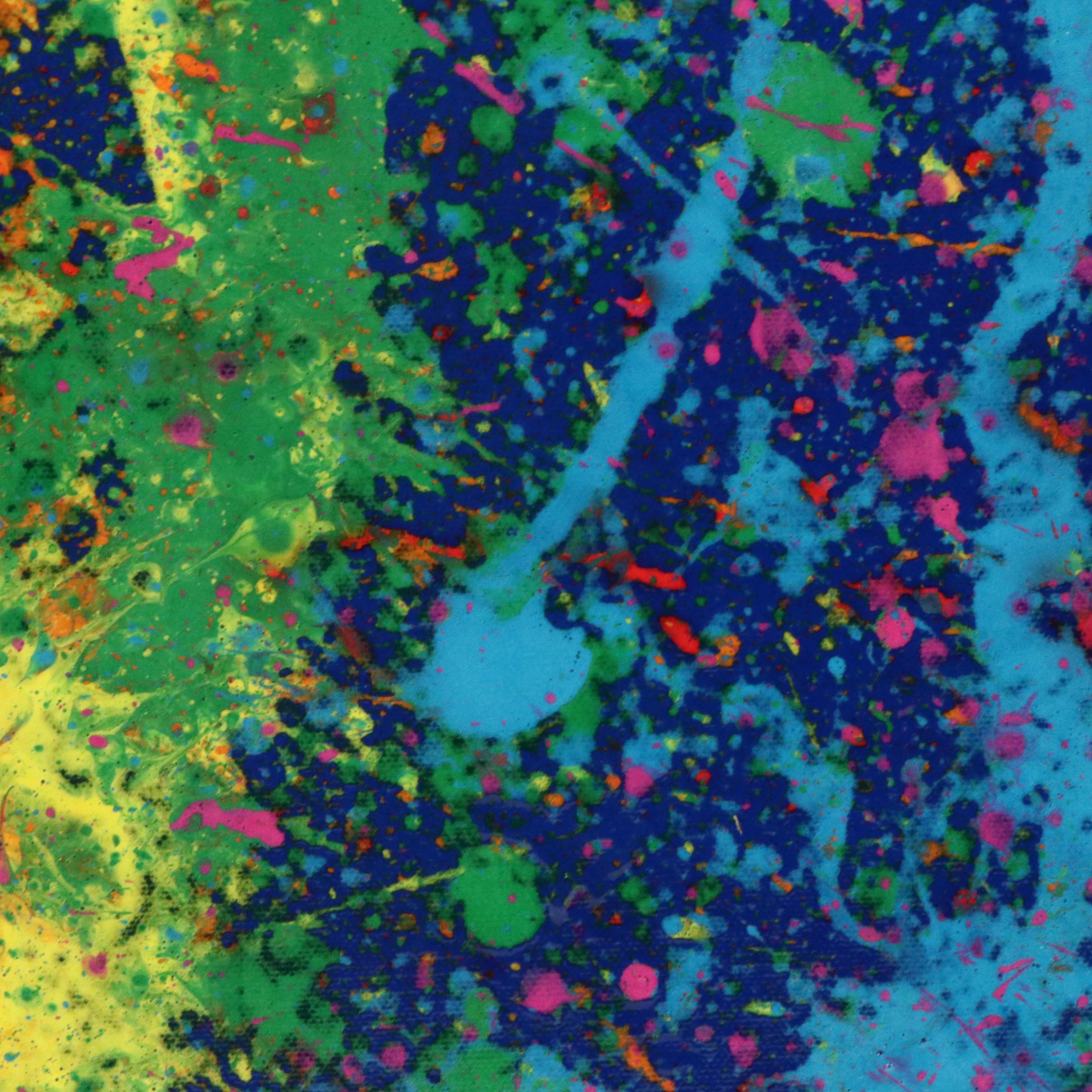 Jason Michael Durham Abstract Mixed Media Painting "Over The Rainbow," 2025