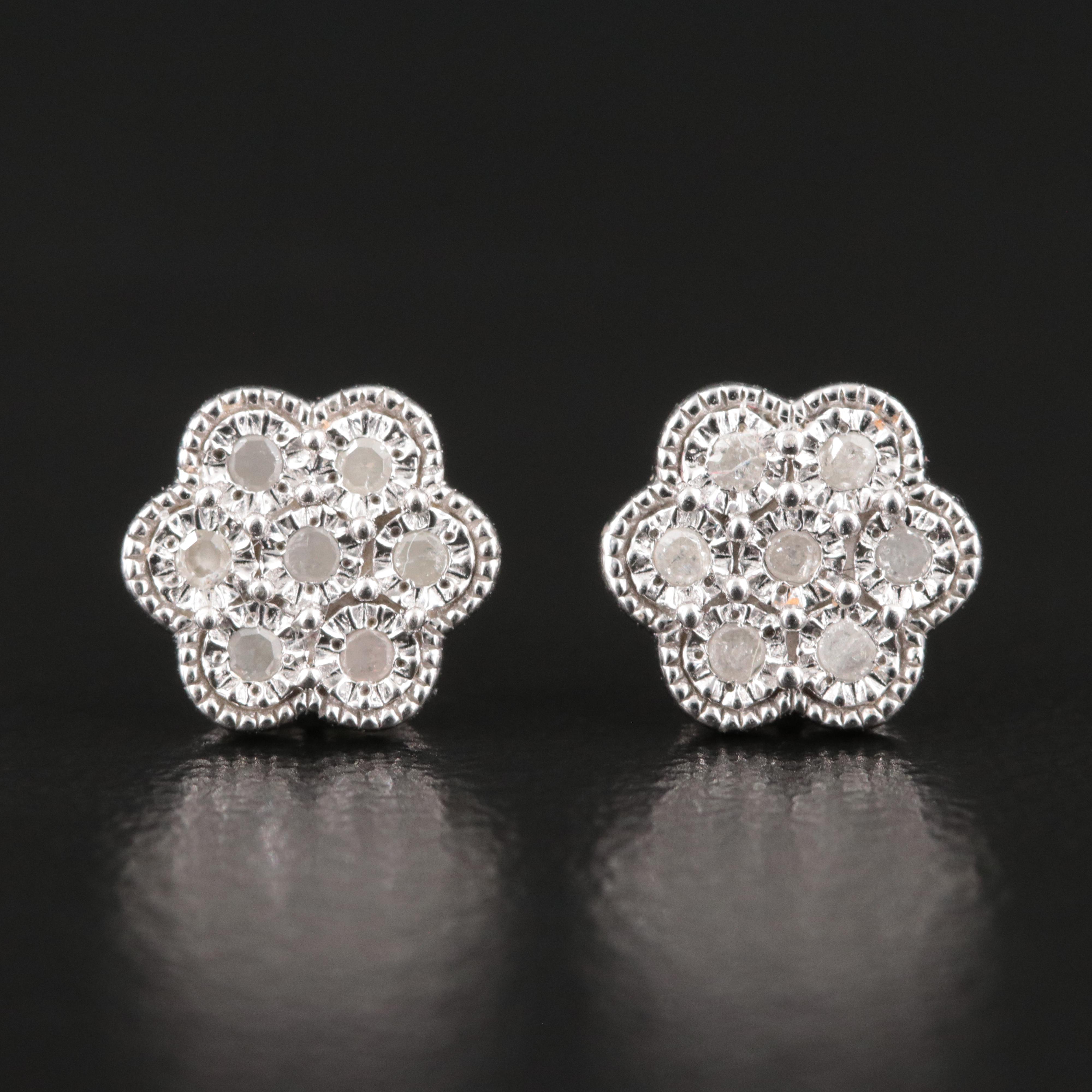 EFFY Sterling Diamond Earrings