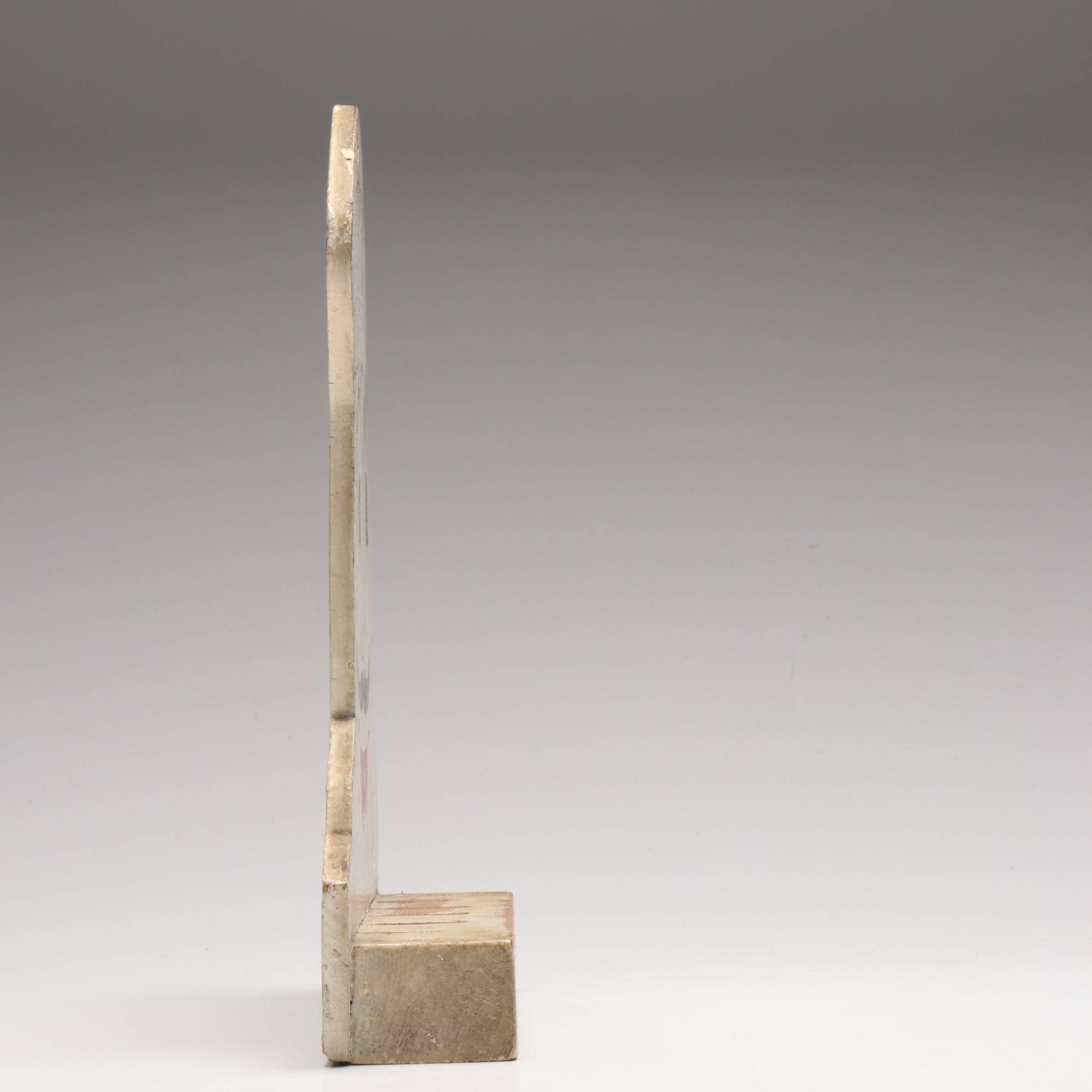 Hand-Painted Wooden Chef's Head Wall Mount Kitchen Knife Rack