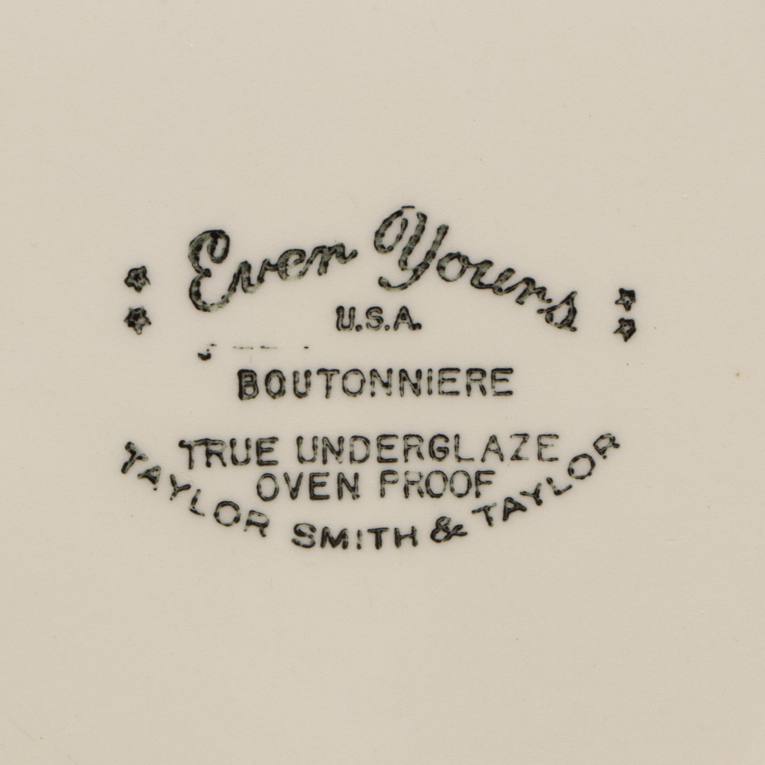 Taylor, Smith & Taylor "Boutonniere" Ceramic Dinnerware