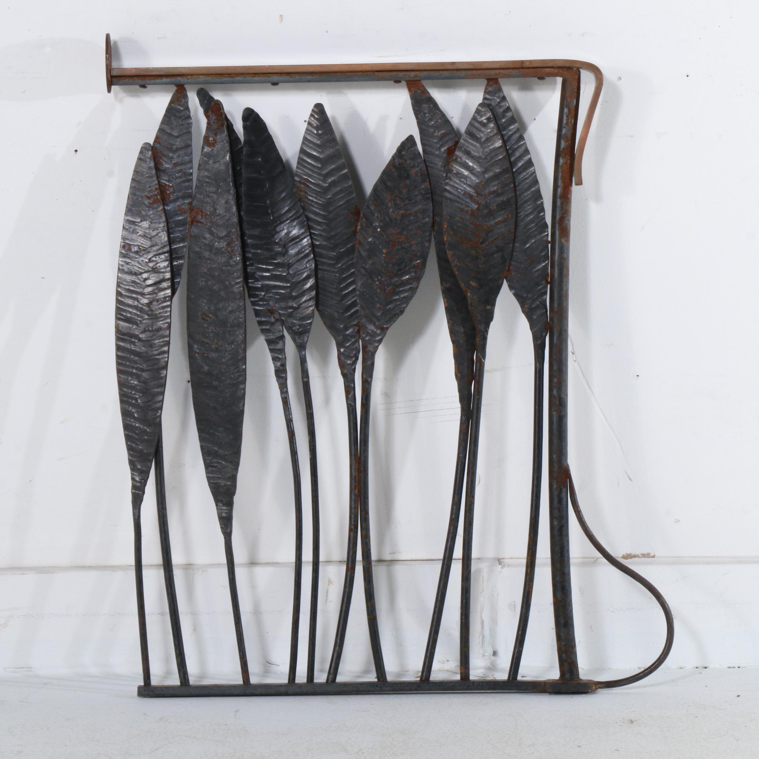 Cincinnati Netherland Plaza Art Deco Custom Forged Iron and Copper Side Rails