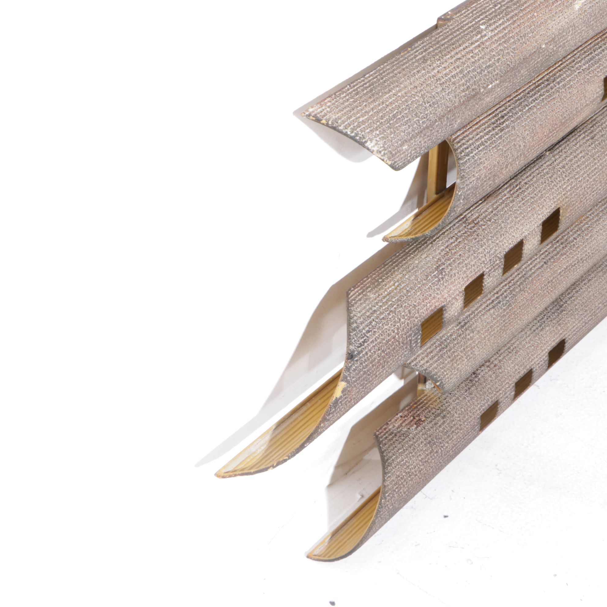 Modernist Metal Wall Decoration with Textured Finish