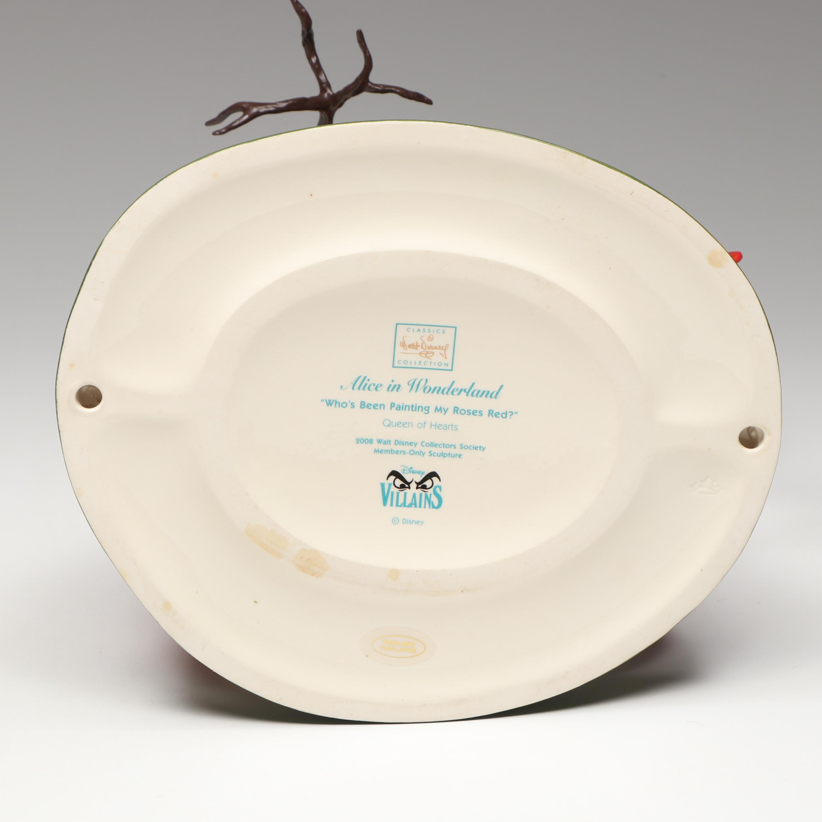 Disney Villains "Who's Been Painting My Roses Red?" Collectors Society Figurine