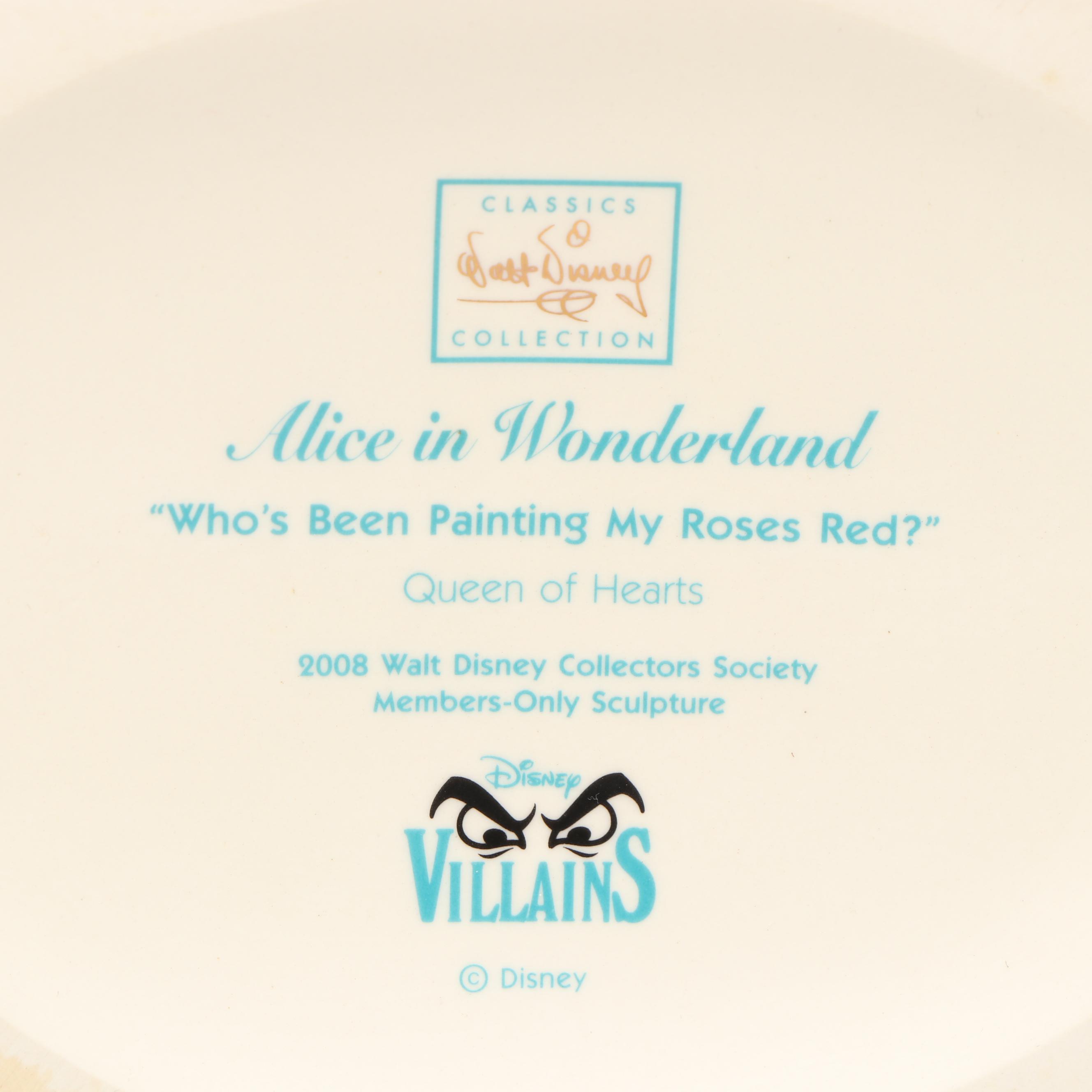 Disney Villains "Who's Been Painting My Roses Red?" Collectors Society Figurine