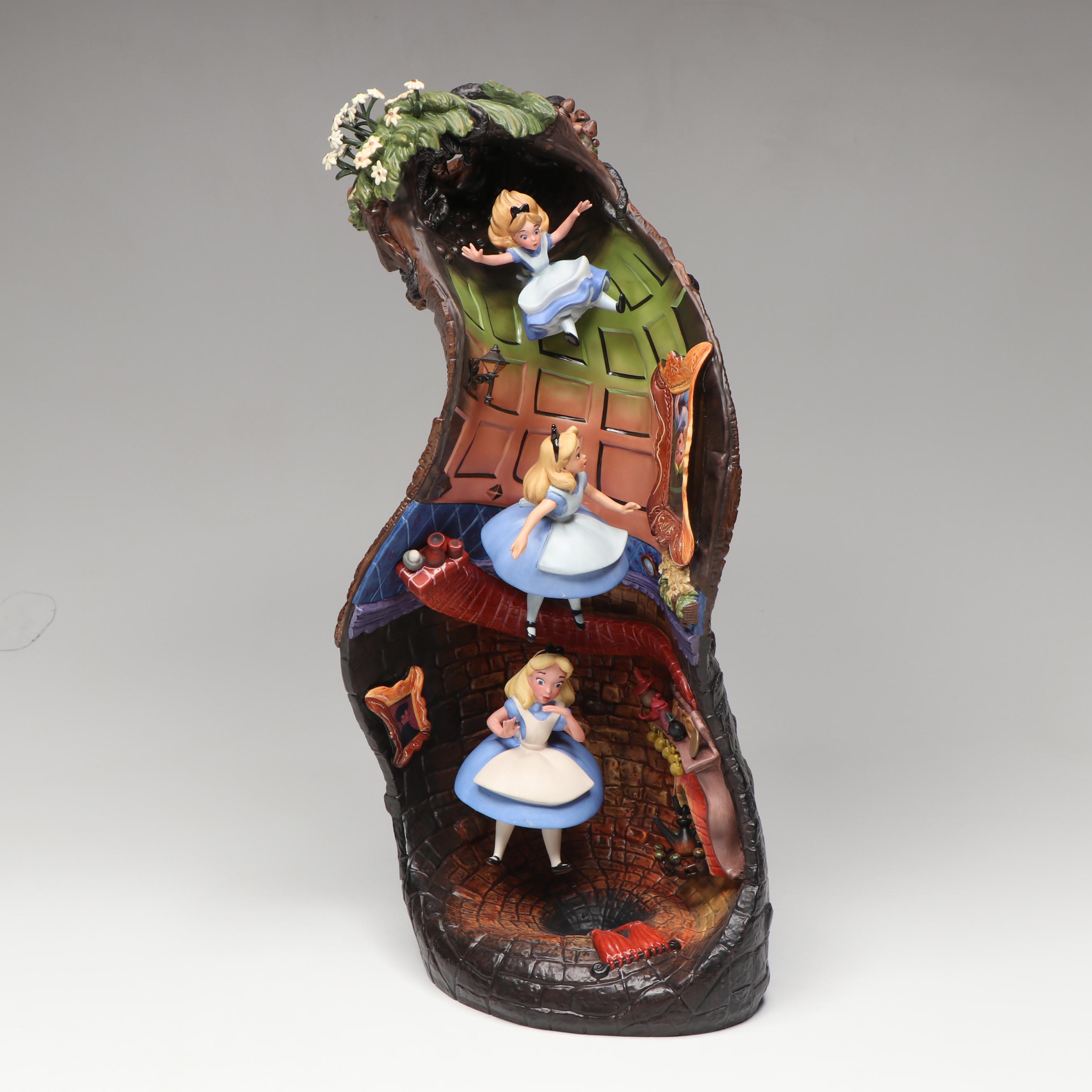 Disney Alice in Wonderland "Down the Rabbit Hole" Limited Edition Figurine