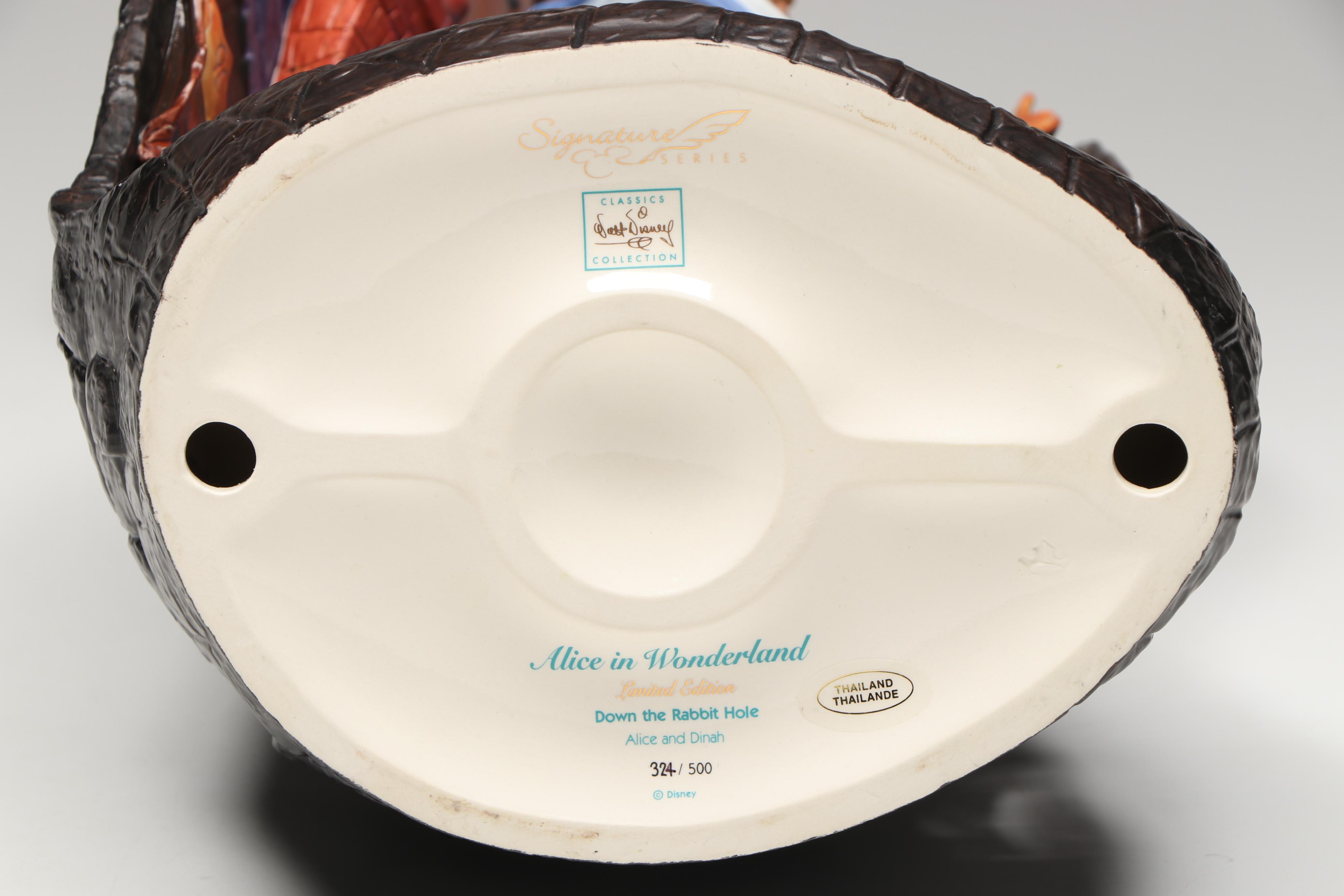Disney Alice in Wonderland "Down the Rabbit Hole" Limited Edition Figurine