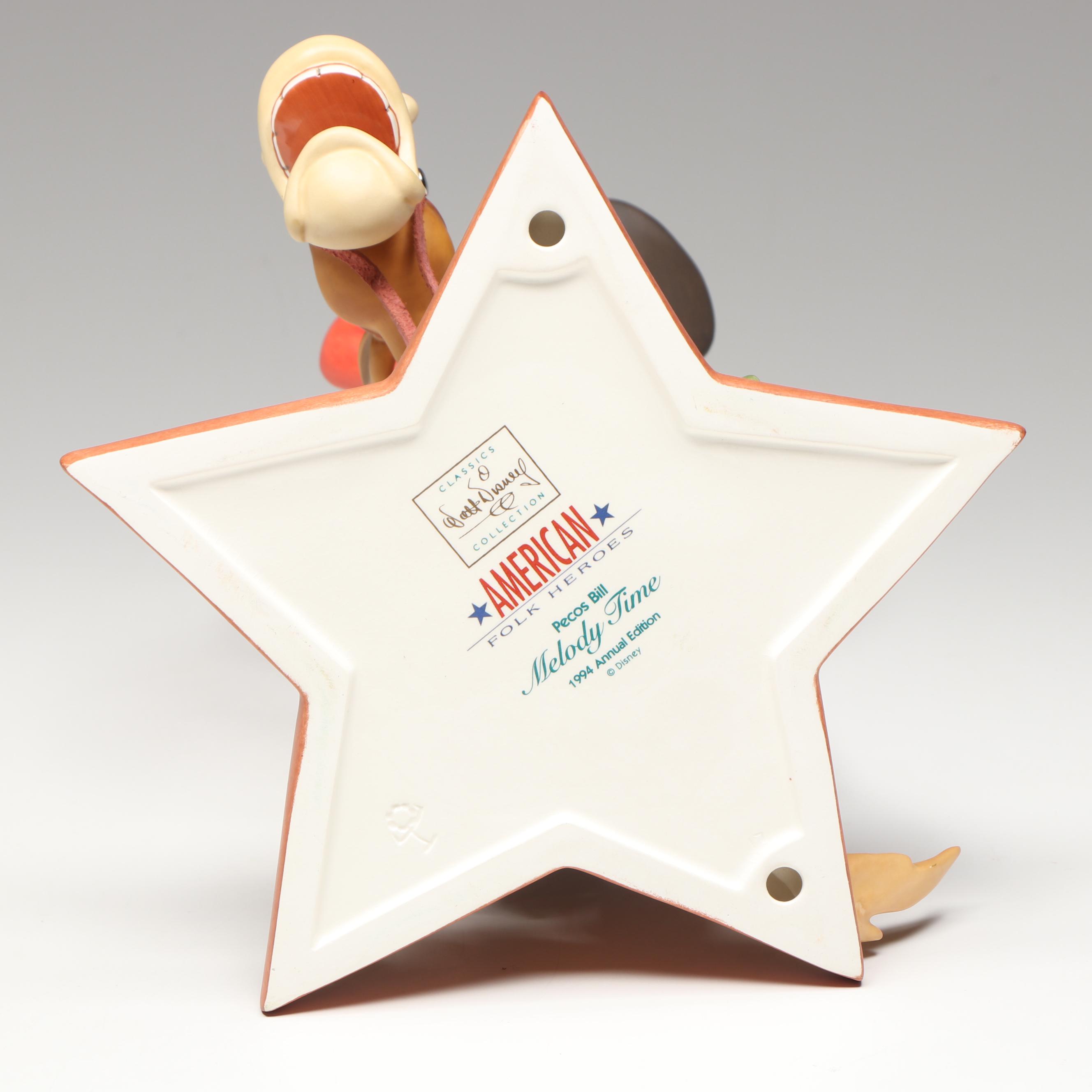 Disney Melody Time "Pecos Bill" 1994 Annual Edition Porcelain Figurine