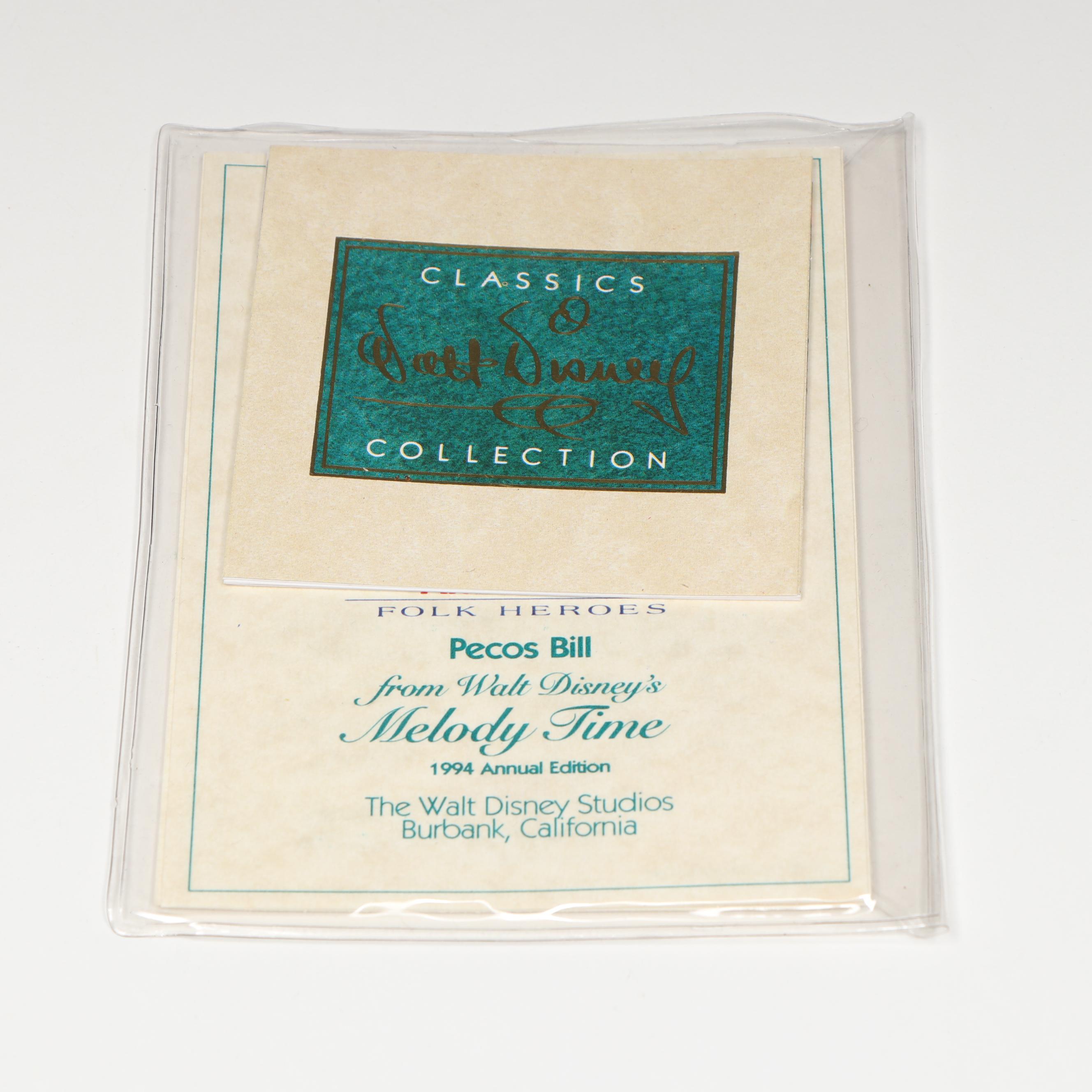 Disney Melody Time "Pecos Bill" 1994 Annual Edition Porcelain Figurine