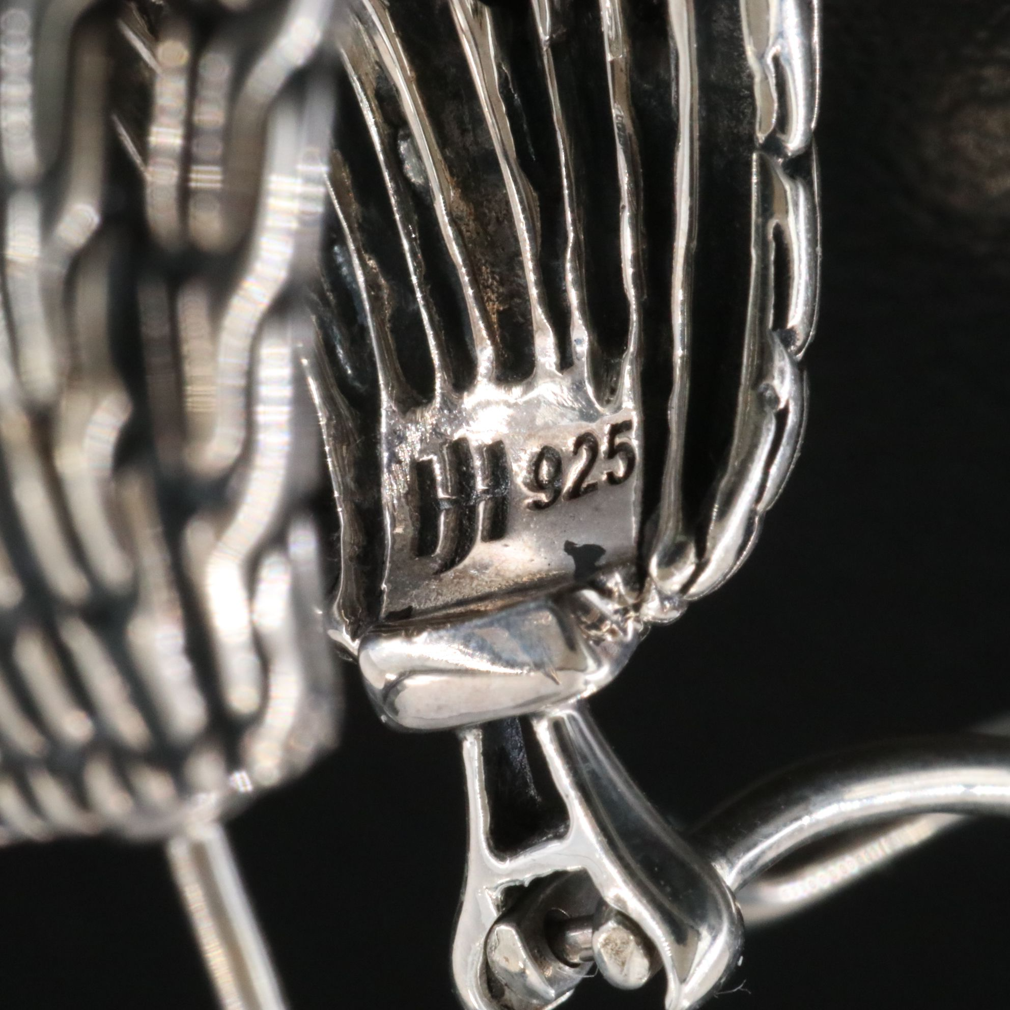 John Hardy Sterling Classic Chain Hoop Earrings