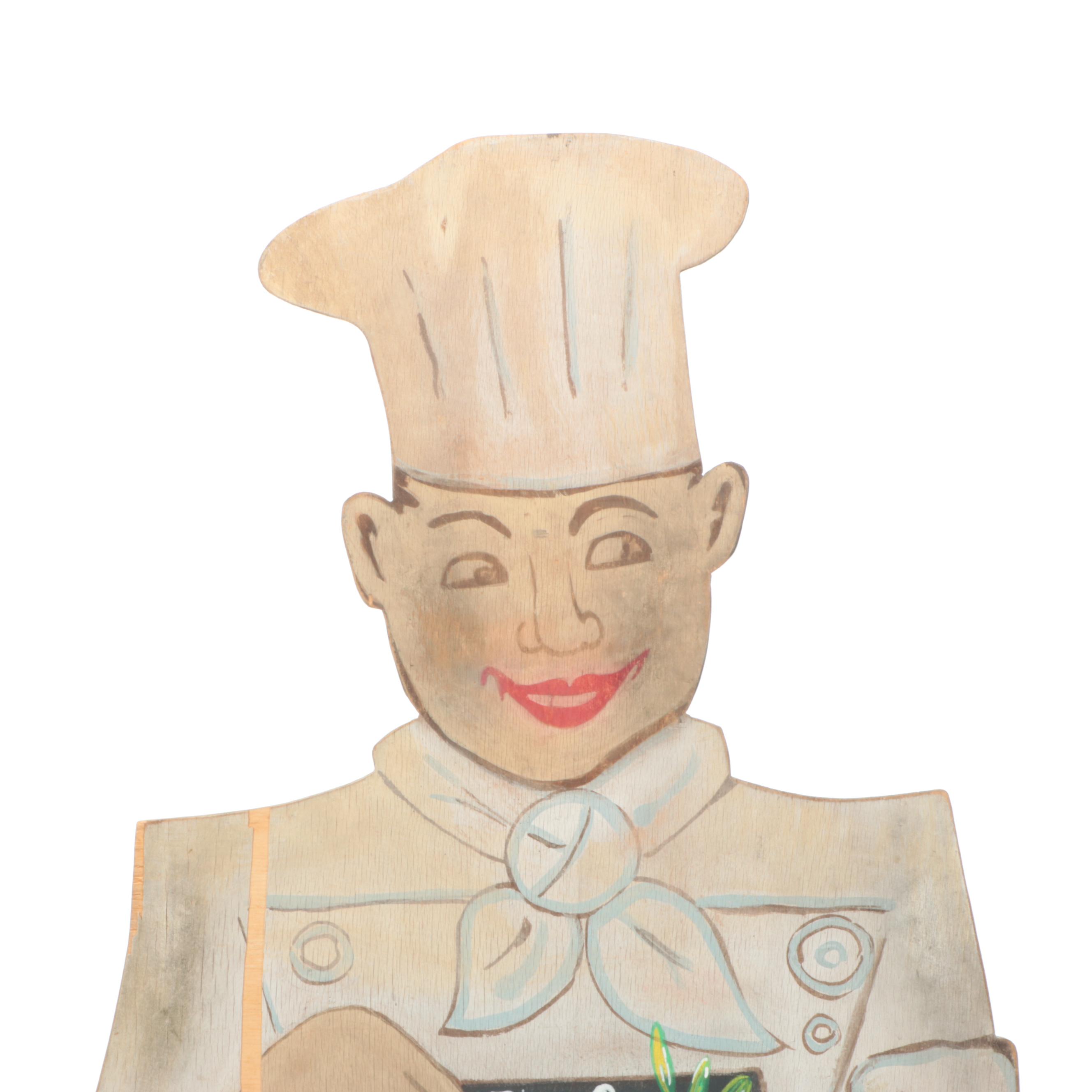 "Welcome to French Crust" Polychrome Wooden Sign