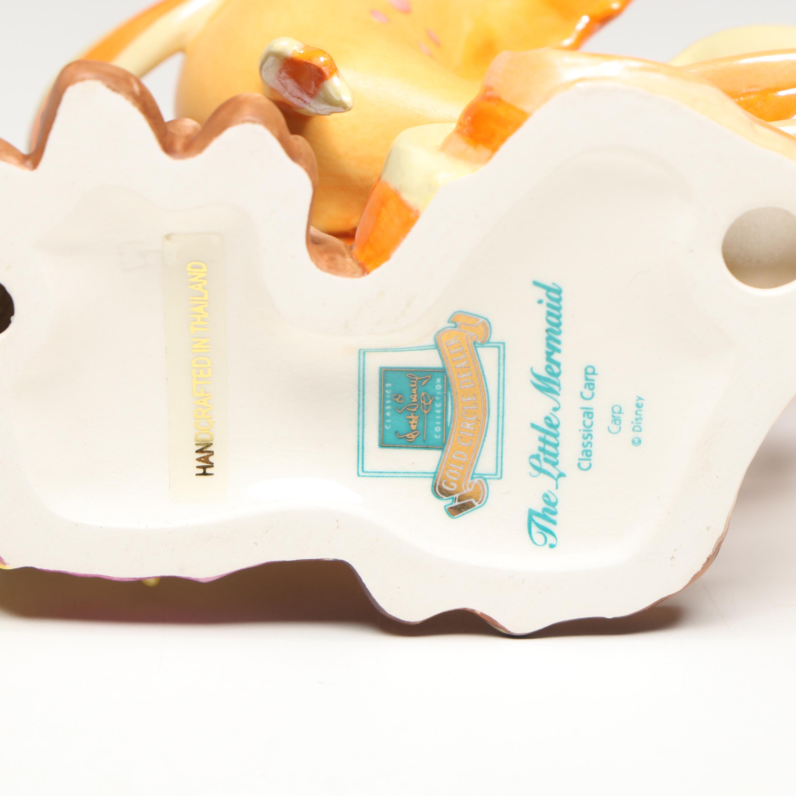 Disney The Little Mermaid "Classical Carp" Porcelain Figurine, 1998