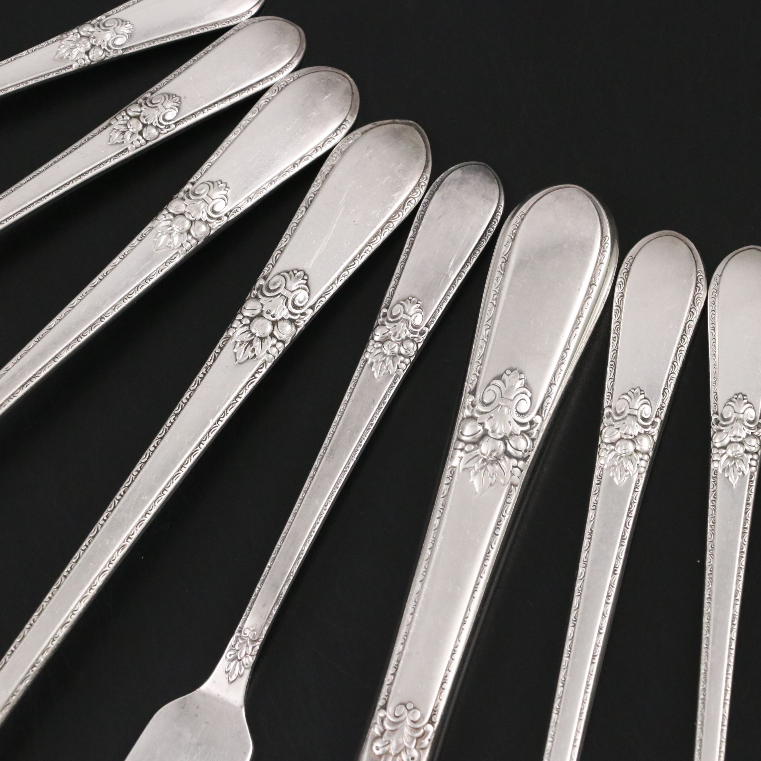 Rogers Bros. "Adoration" Silver Plate Flatware, Mid to Late 20th Century