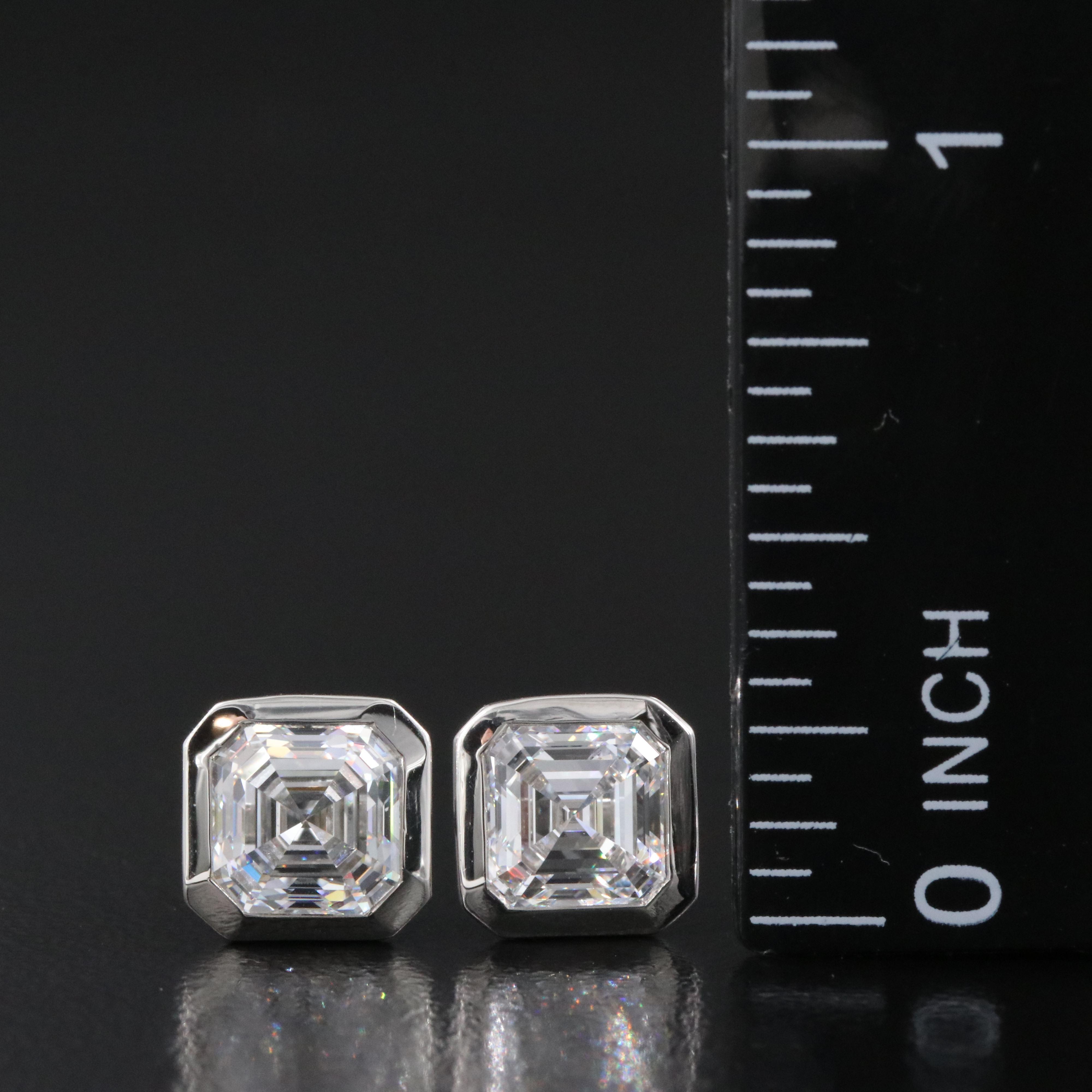 Platinum 2.79 CTW Lab Grown Diamond Solitaire Earrings with IGI Online Reports