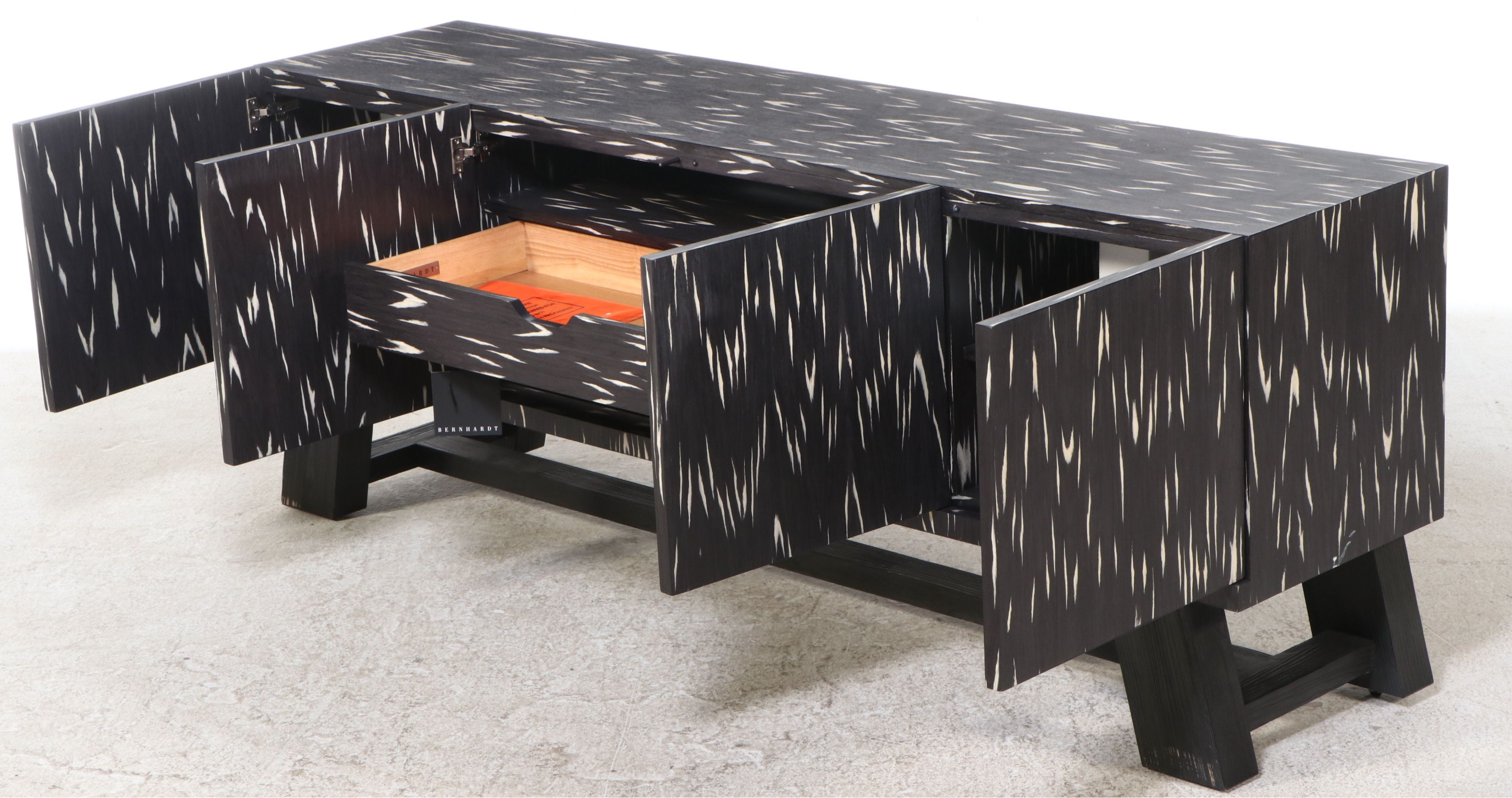 Berhardt Furniture Contemporary "Trianon" Ebony Contrast Veneer Console