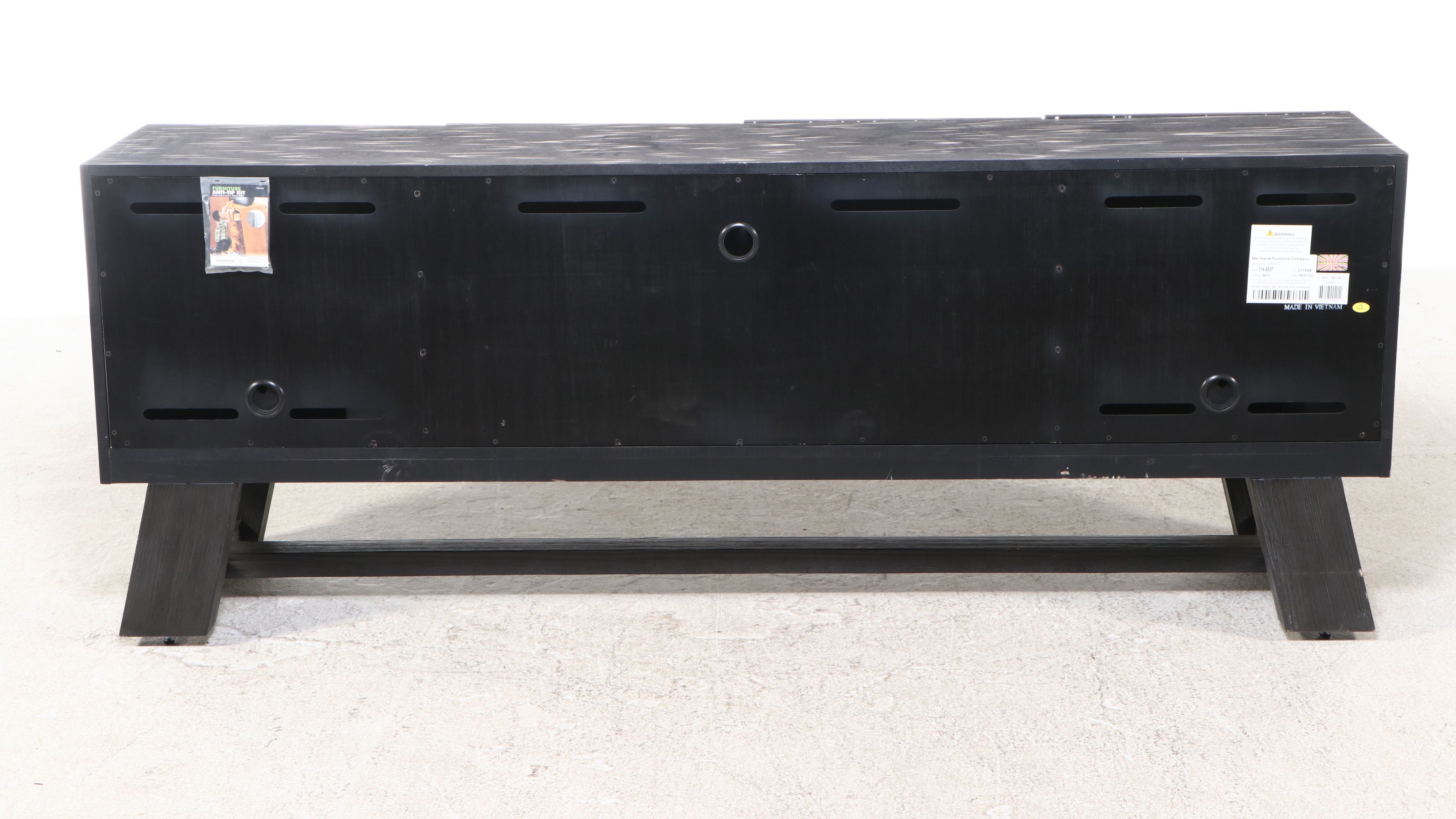 Berhardt Furniture Contemporary "Trianon" Ebony Contrast Veneer Console