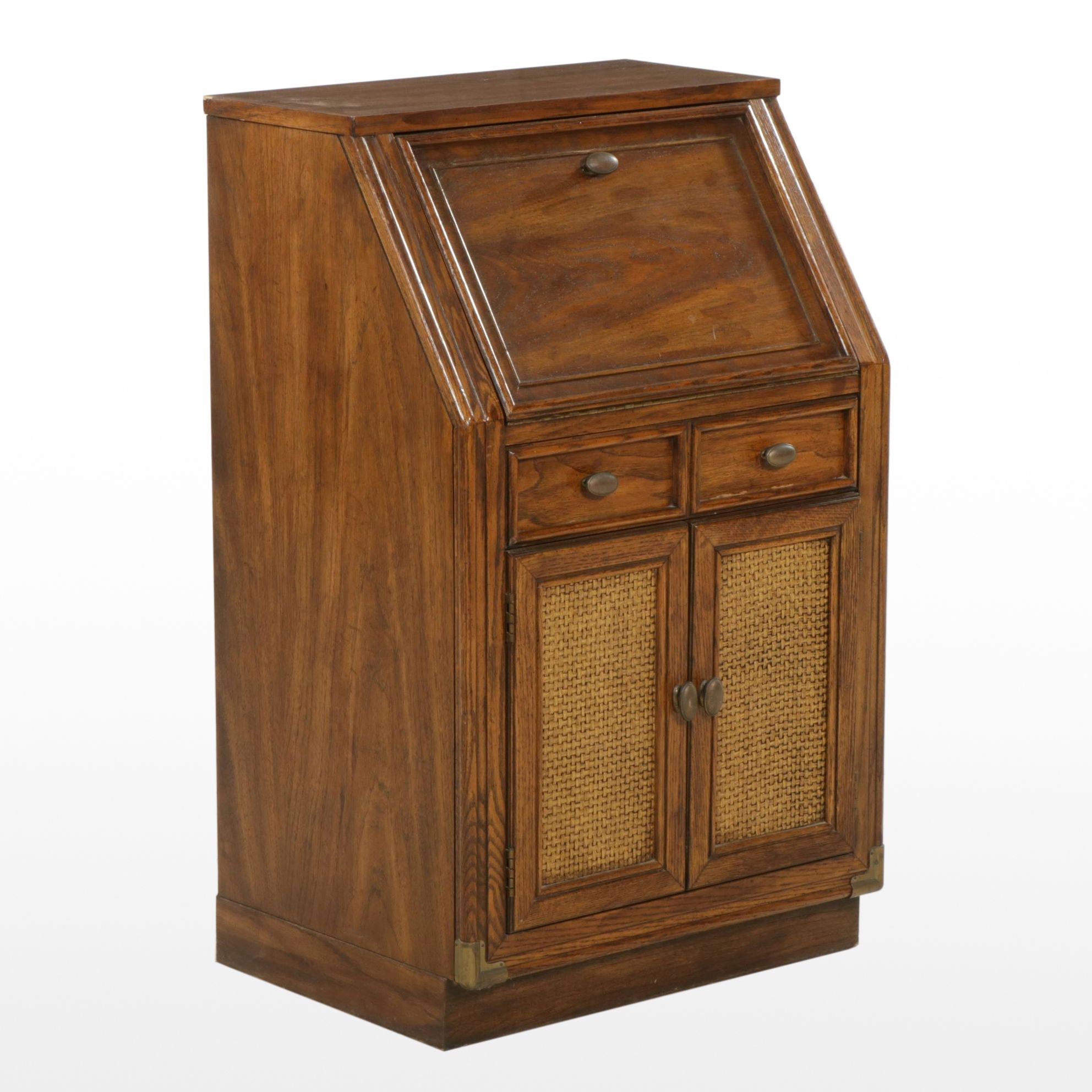 Pecan Fall Front Desk, Late 20th Century