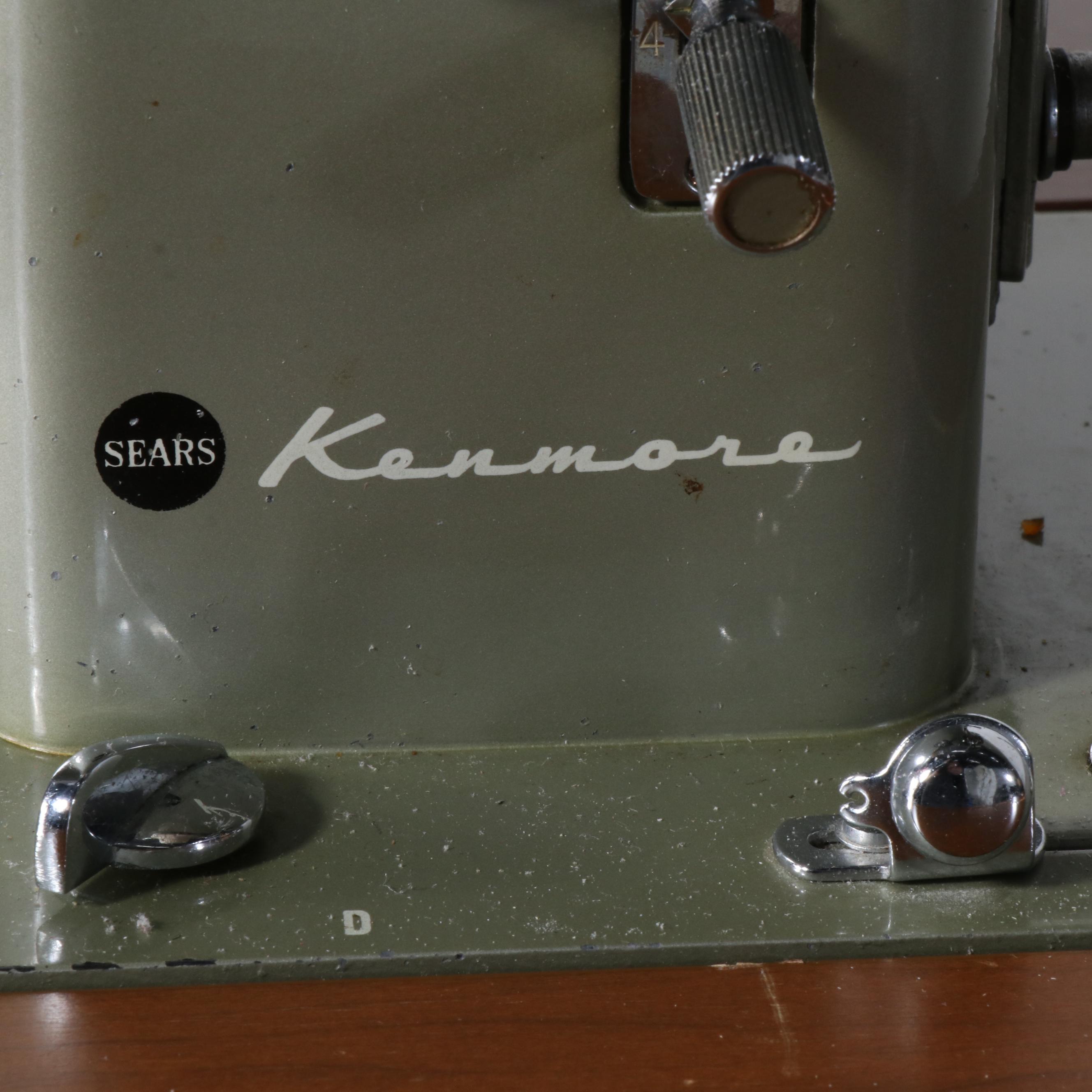 Kenmore Model 1120 Sewing Machine in Federal Style Sewing Table